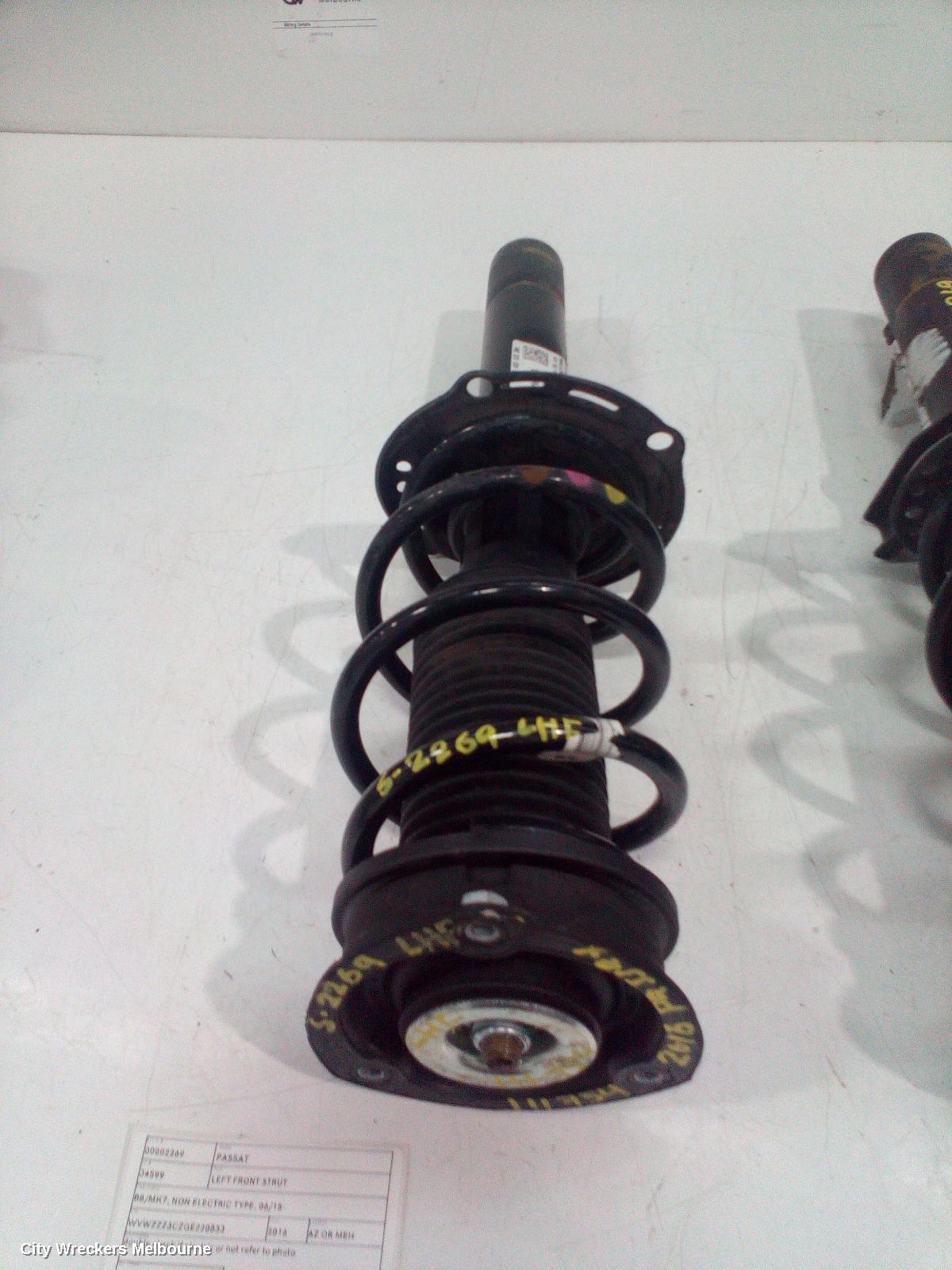 VOLKSWAGEN PASSAT LEFT FRONT STRUT, B8/MK7, NON ELECTRIC TYPE, 06/2015 ONWARDS - Image 2