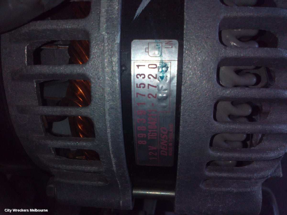 ISUZU DMAX ALTERNATOR, DIESEL, 3.0, 4JJ3-TCX, 90AMP, RG, 07/2020 ONWARDS - Image 2