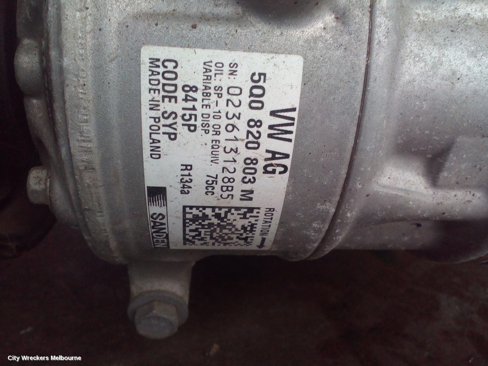 VOLKSWAGEN CADDY A/C COMPRESSOR, 2KN, PETROL/DIESEL, SANDEN, 07/2015 - 02/2021 - Image 2