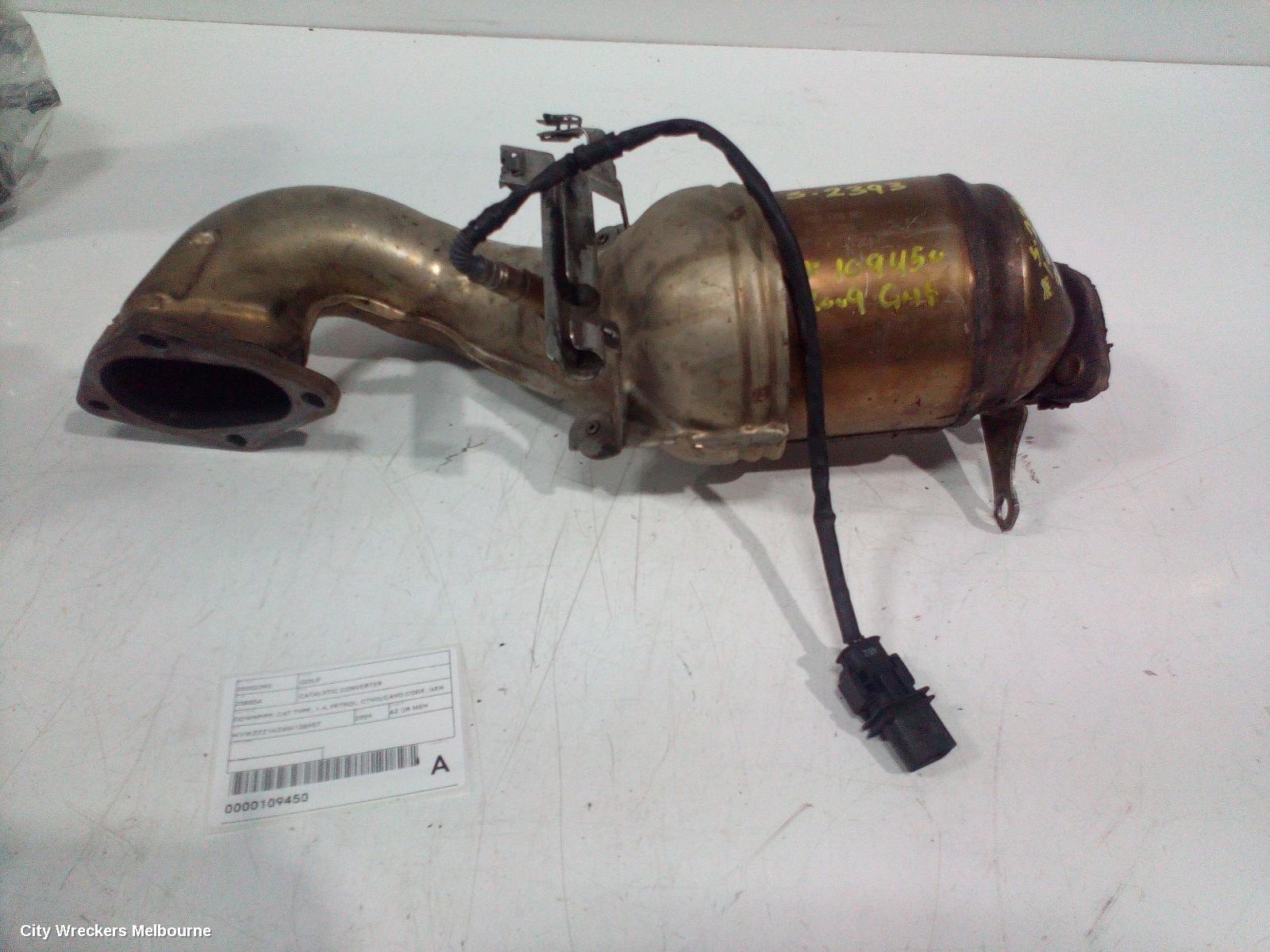 VOLKSWAGEN GOLF CATALYTIC CONVERTER, DOWNPIPE-CAT TYPE, 1.4, PETROL, CTHD/CAVD CODE, GEN 6, 10/2008 - 01/2016 - Image 1