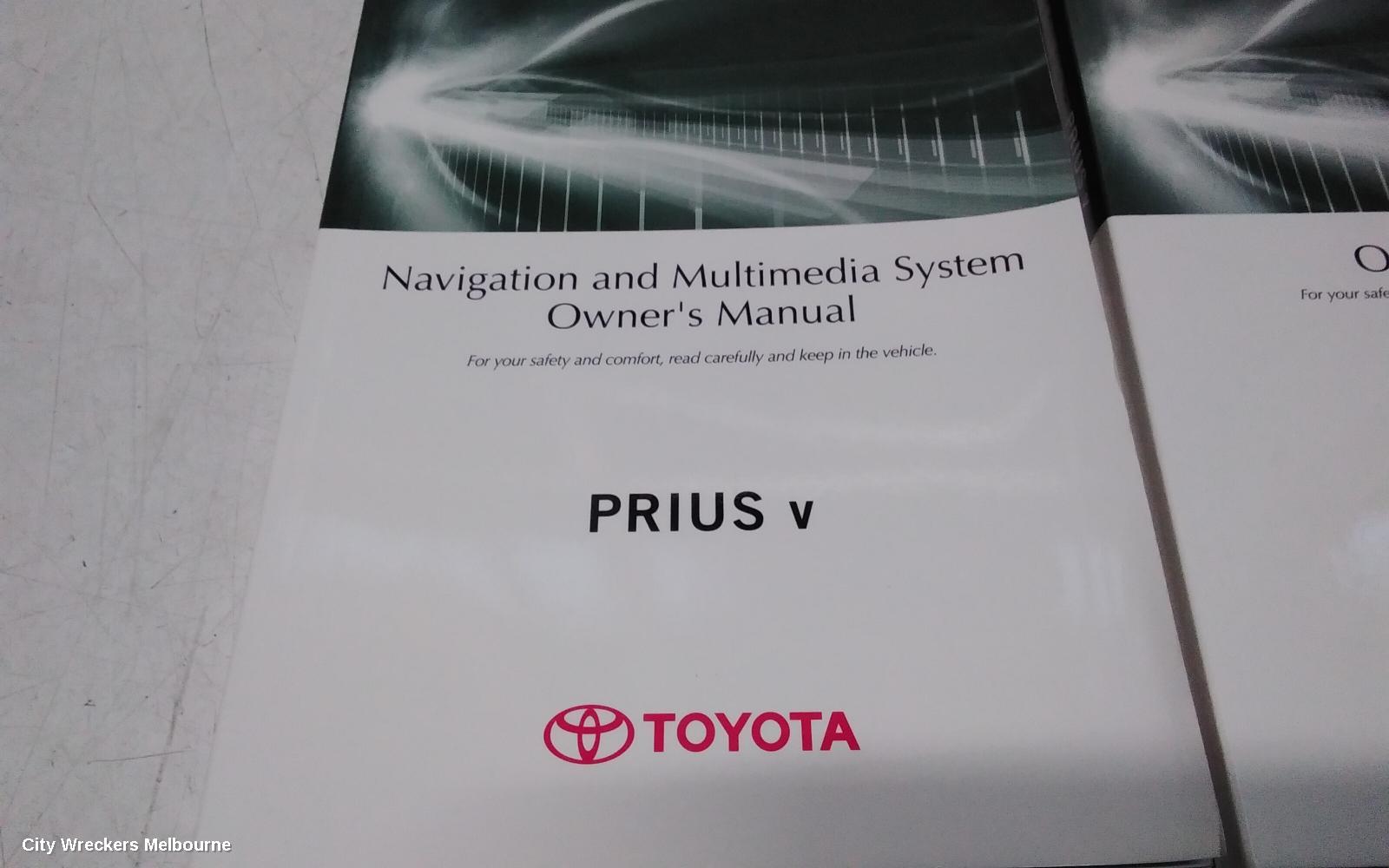 TOYOTA PRIUS OWNERS HANDBOOK, ZVW40R, PRIUS V, 05/2012 - 11/2022 - Image 3