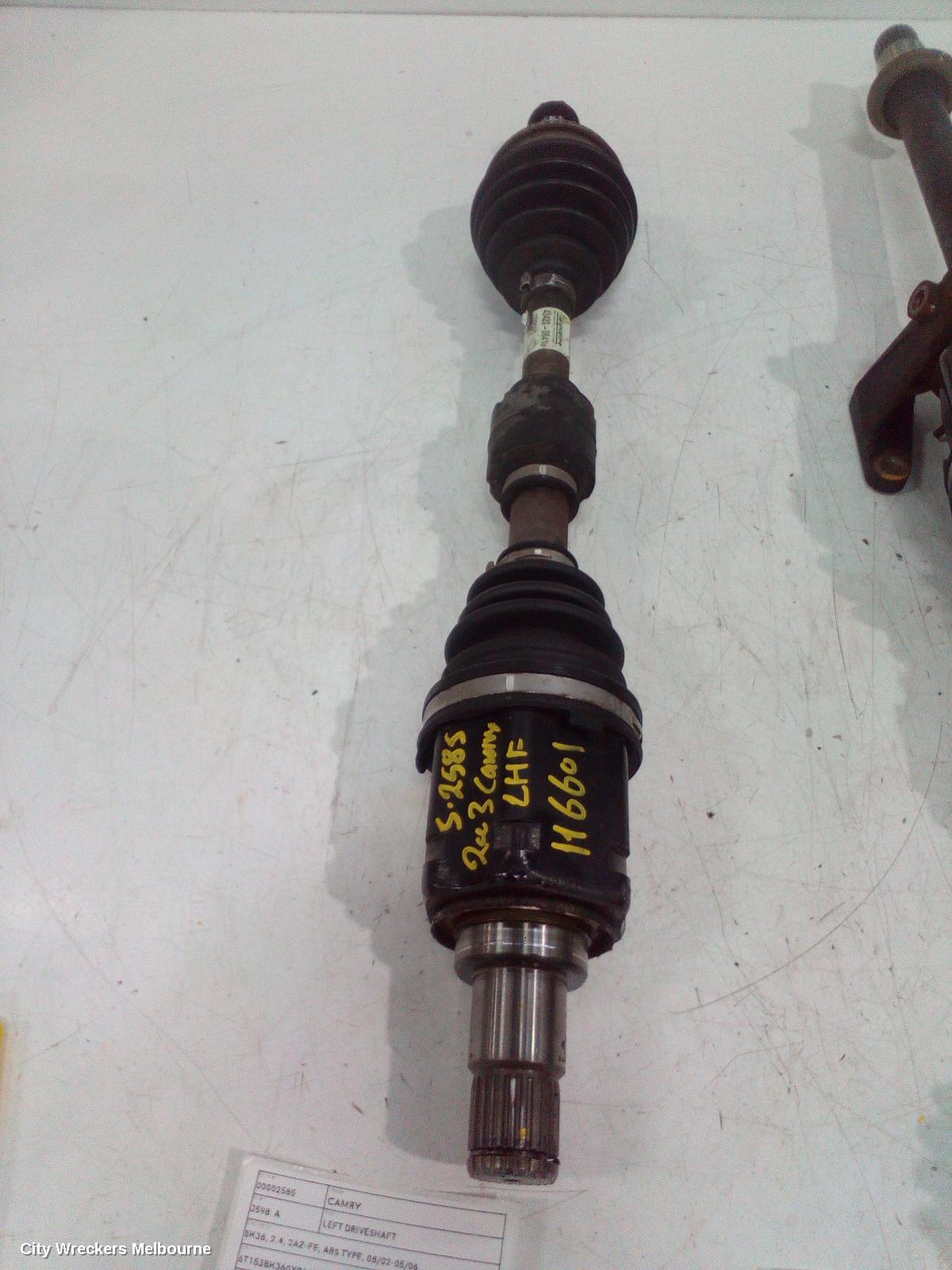 TOYOTA CAMRY LEFT DRIVESHAFT, SK36, 2.4, 2AZ-FE, ABS TYPE, 08/2002 - 05/2006 - Image 1