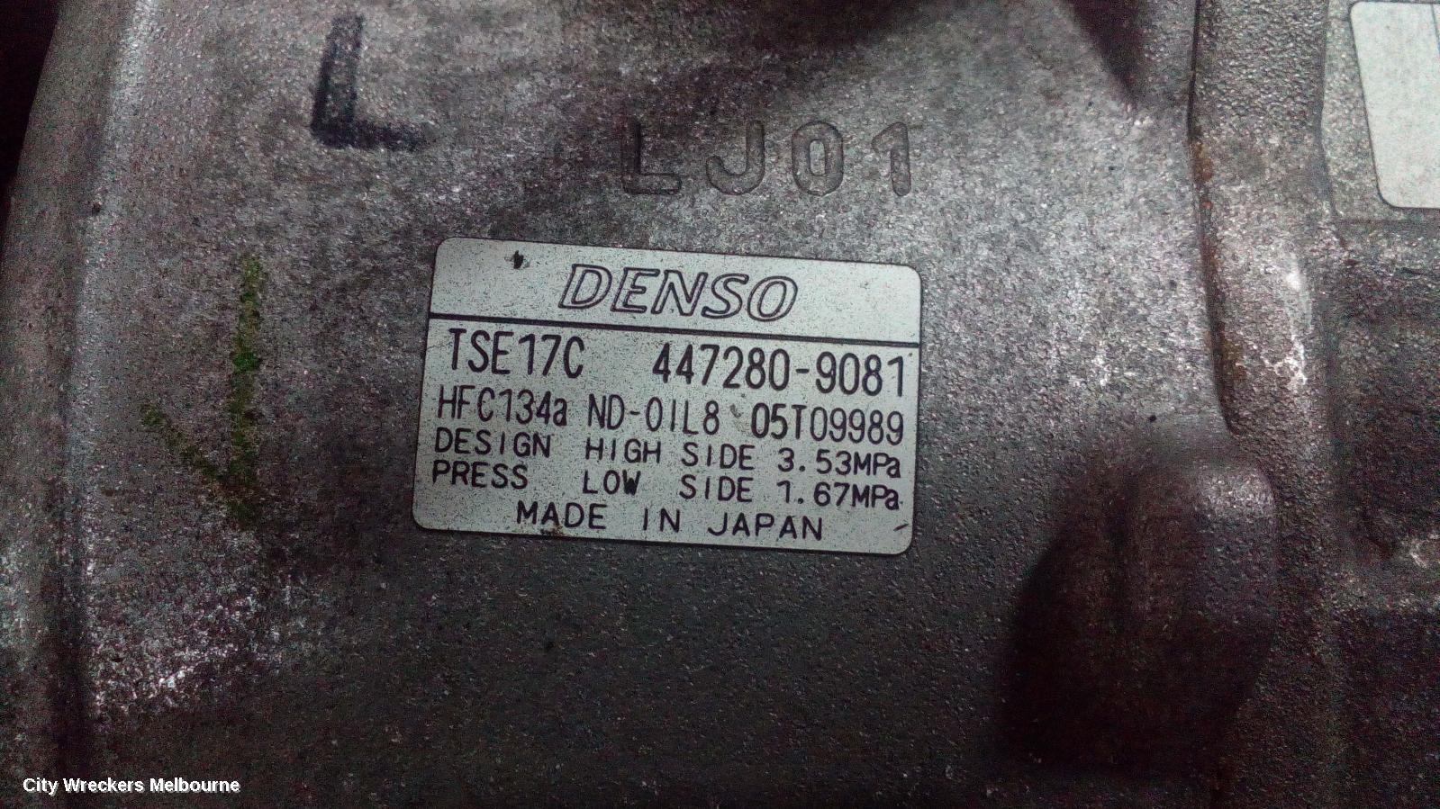 TOYOTA CAMRY A/C COMPRESSOR, ASV50, 2.5, 2AR-FE, 12/2011 - 10/2017 - Image 1