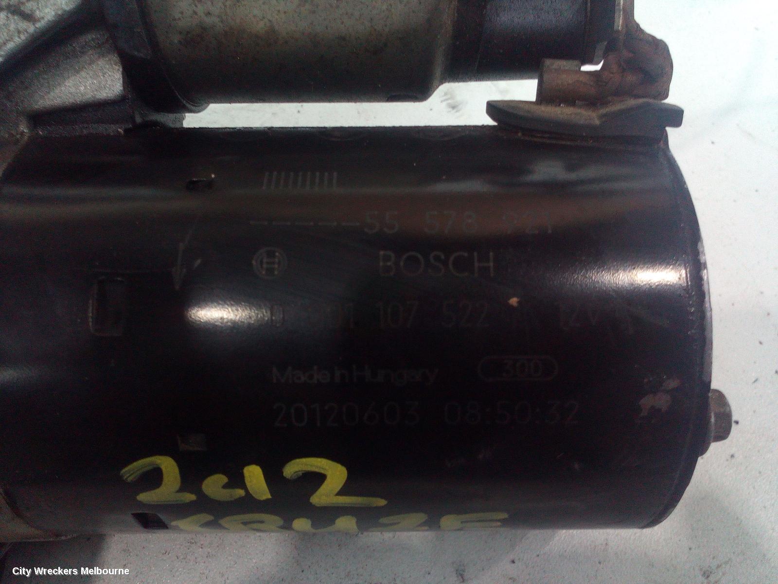 HOLDEN CRUZE STARTER, 1.4, 19UN, JH, 03/2011 - 01/2017 - Image 2