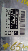 TOYOTA PRADO ECU, 120 SERIES, ENGINE ECU, 4.0, PETROL, 1GR-FE, AUTO (4SPD), P/N 896616A320, ECU ONLY, 01/2003 - 08/2004 - Image 1