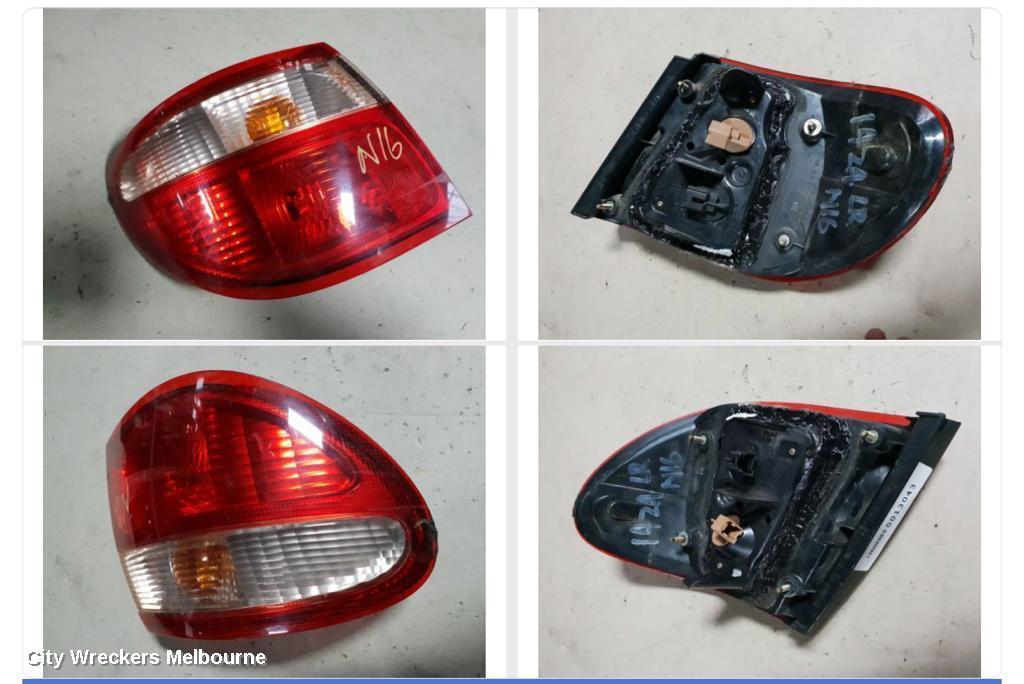 NISSAN PULSAR LEFT TAILLIGHT, N16 SI, SEDAN, 07/2000 - 07/2003 - Image 1