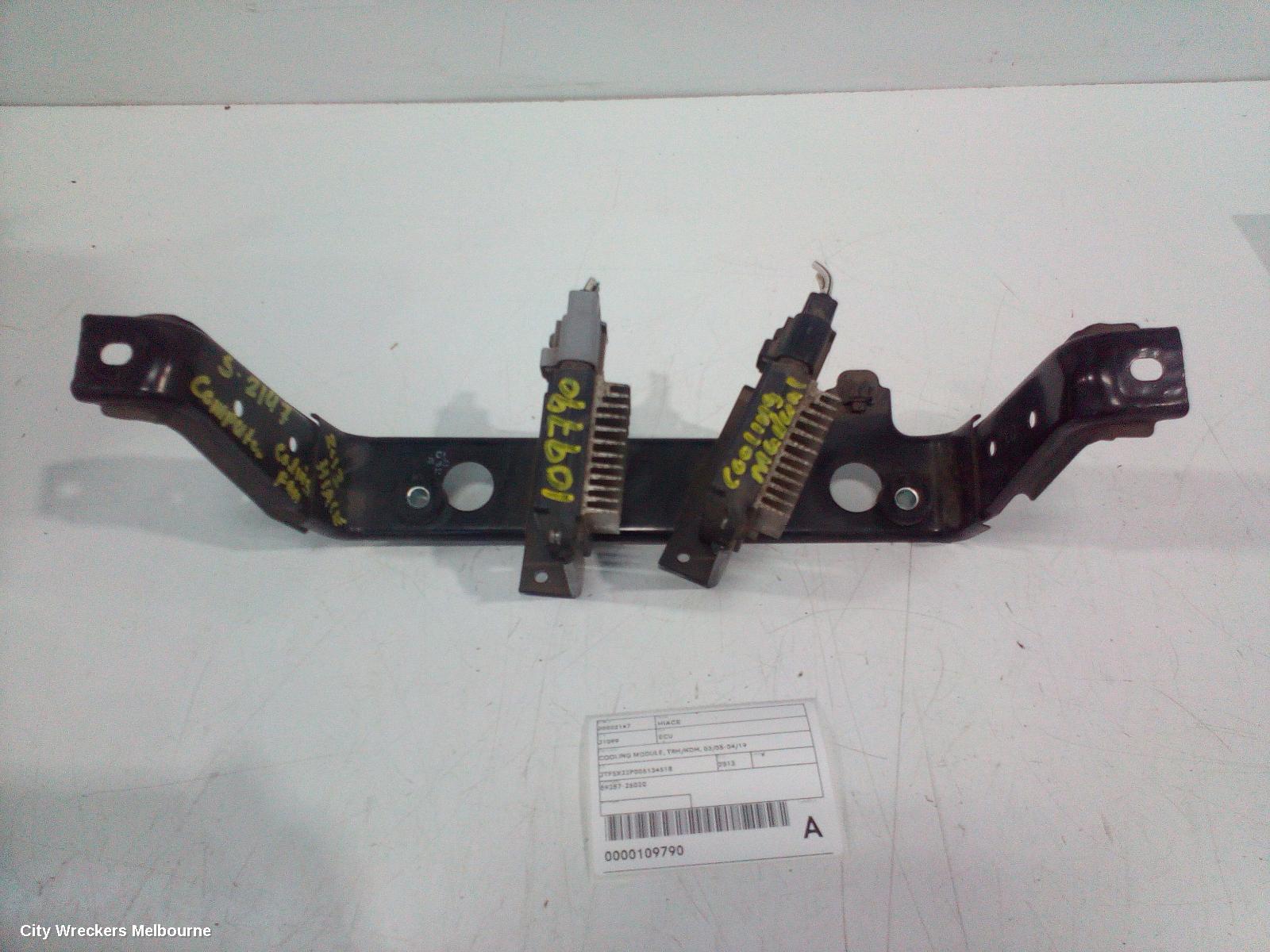 TOYOTA HIACE ECU, COOLING MODULE, TRH/KDH, 03/2005 - 04/2019 - Image 2
