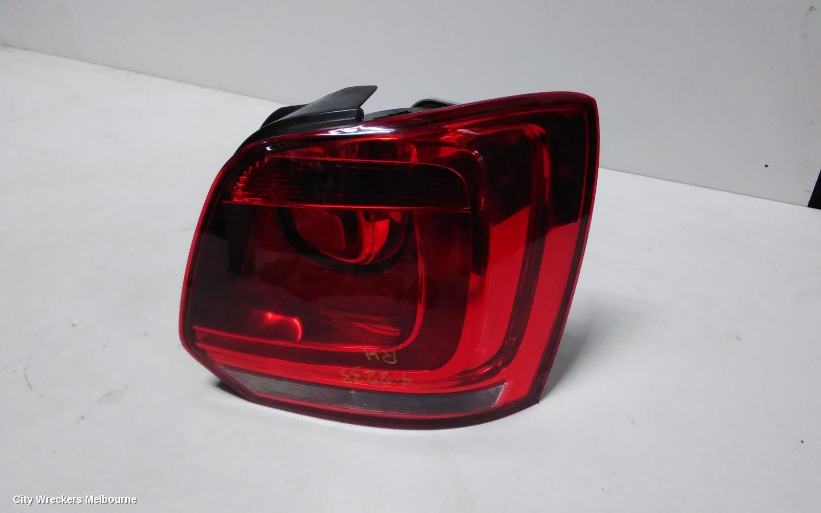 VOLKSWAGEN POLO RIGHT TAILLIGHT, 6R, COMFORTLINE/TRENDLINE/GTI, 05/2010 - 05/2014 - Image 1