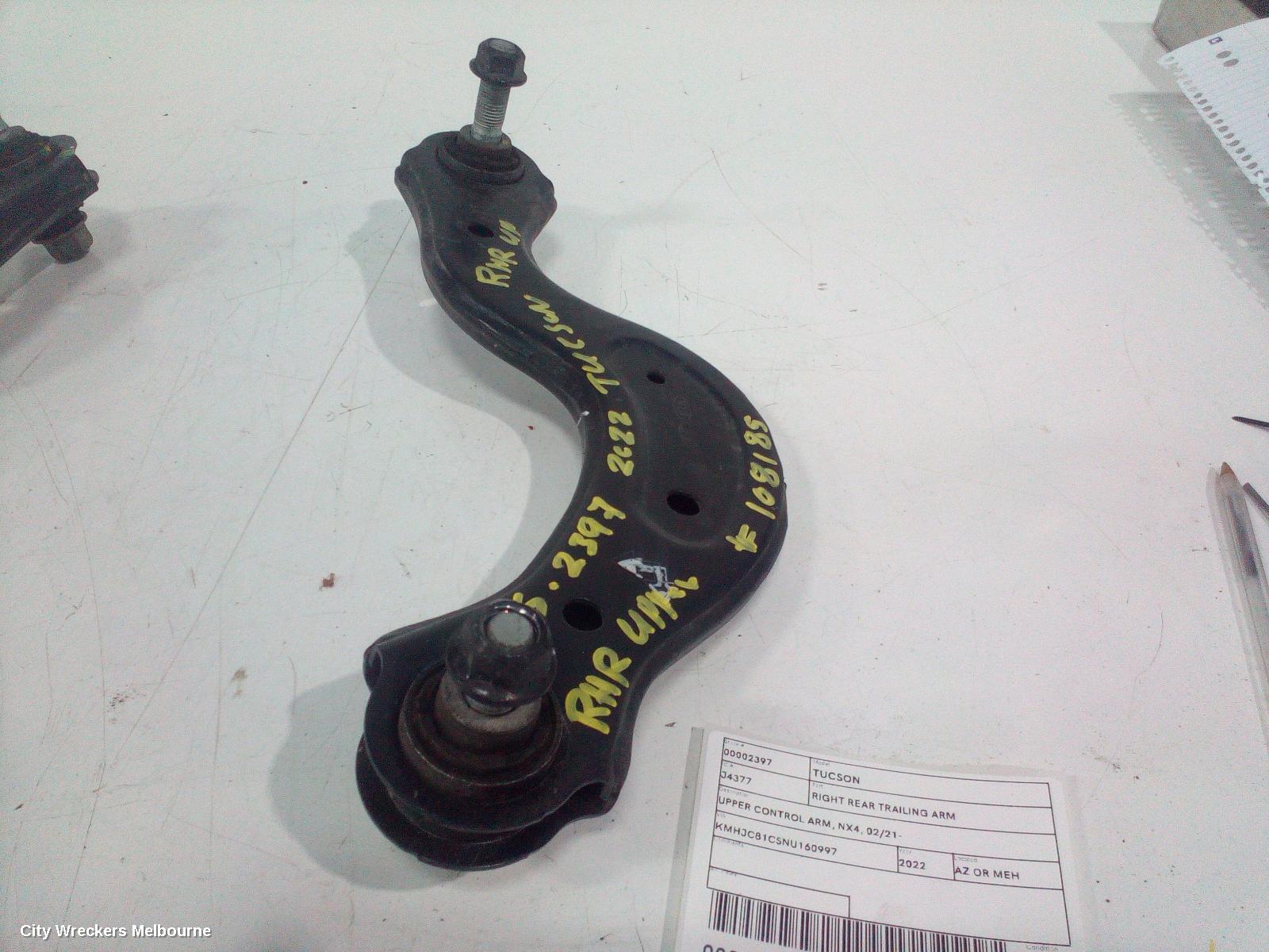 HYUNDAI TUCSON RIGHT REAR TRAILING ARM, UPPER CONTROL ARM, NX4, 02/2021 ONWARDS - Image 2