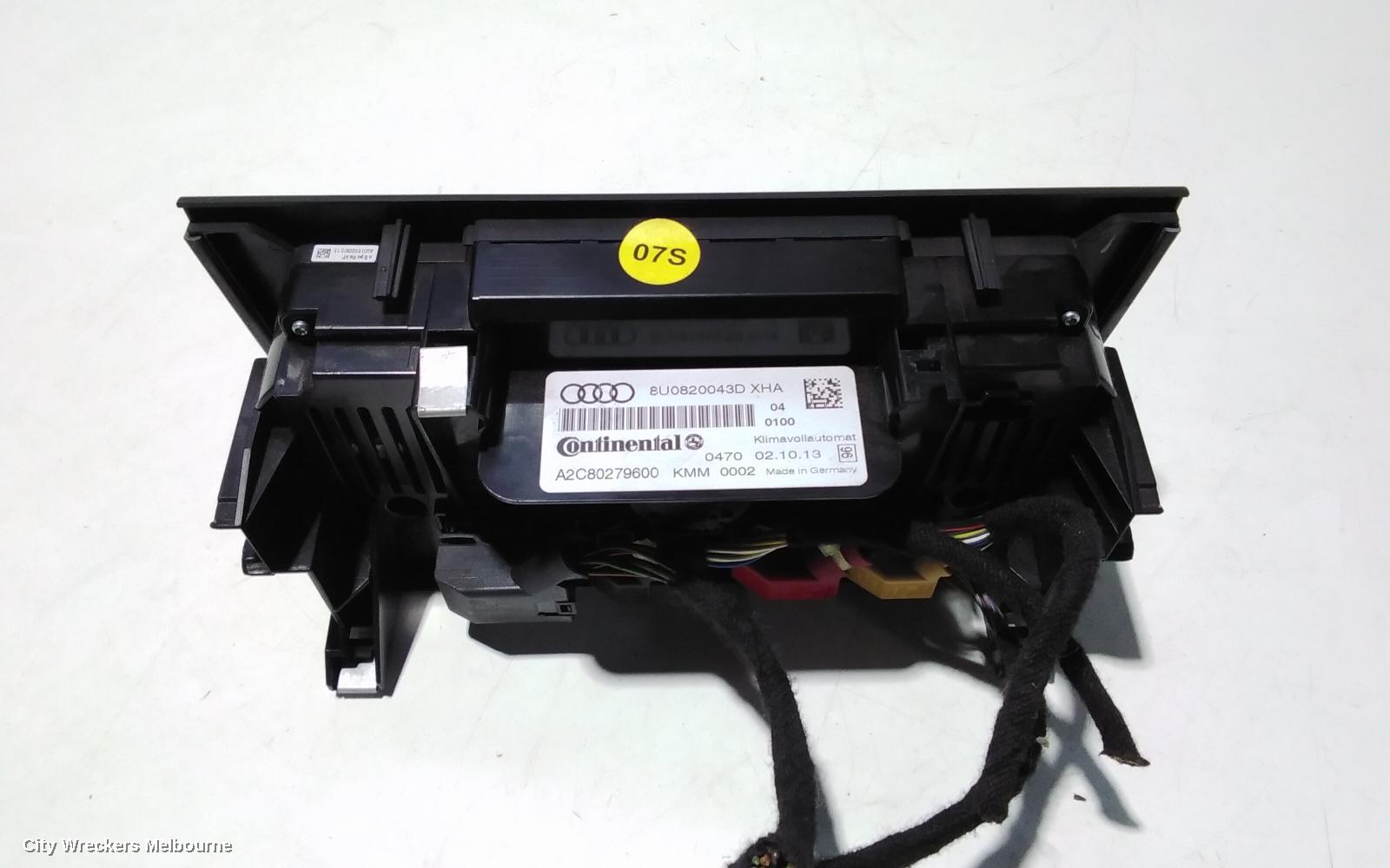 AUDI Q3 HEATER/AC CONTROLS, CLIMATE CONTROL TYPE, W/O SEAT HEATER, NON CLIMATRONIC, 8U, 05/2013 - 05/2015 - Image 3