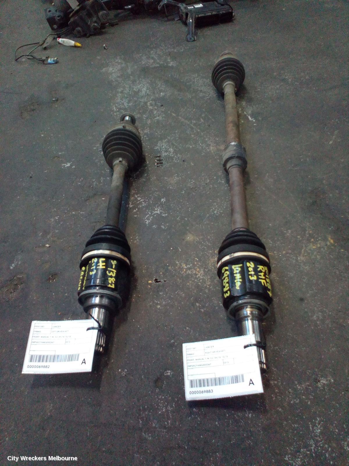 MITSUBISHI LANCER RIGHT DRIVESHAFT, FRONT, MANUAL T/M, CJ, 09/2010 - 10/2015 - Image 2