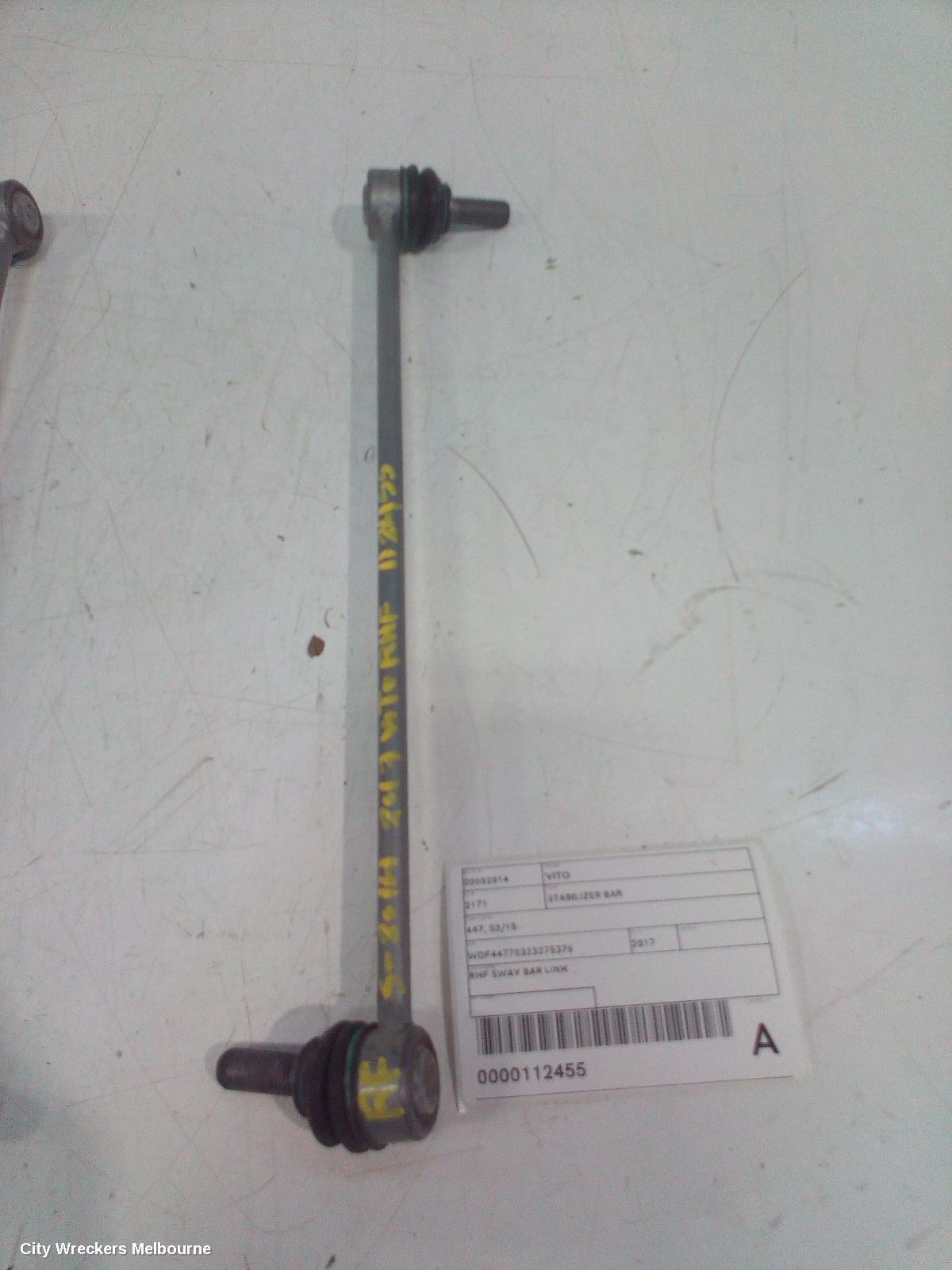 MERCEDES VITO STABILISER BAR, 447, 03/2015 ONWARDS - Image 2