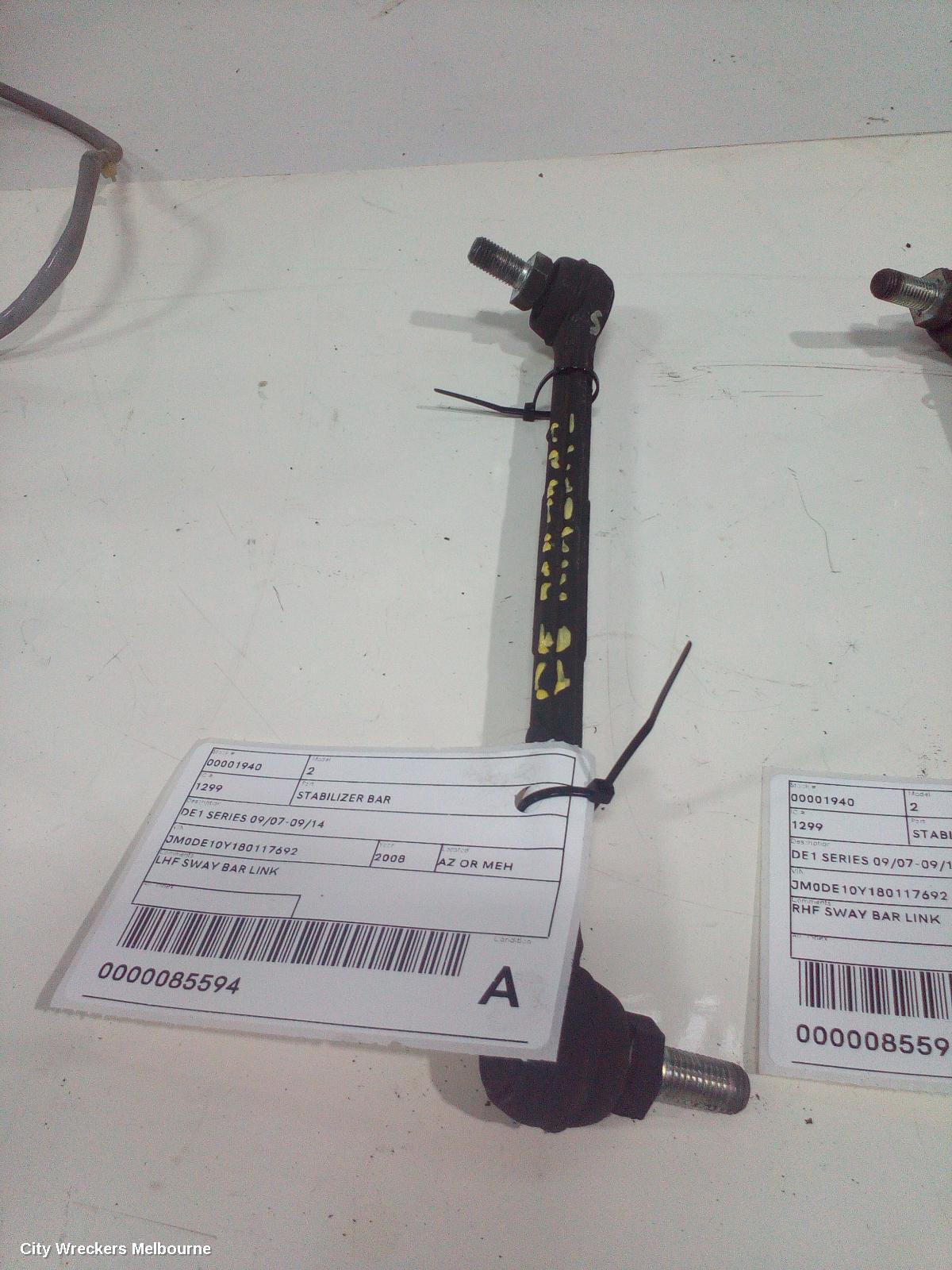MAZDA 2 STABILISER BAR, DE1 SERIES 09/2007 - 09/2014 - Image 1