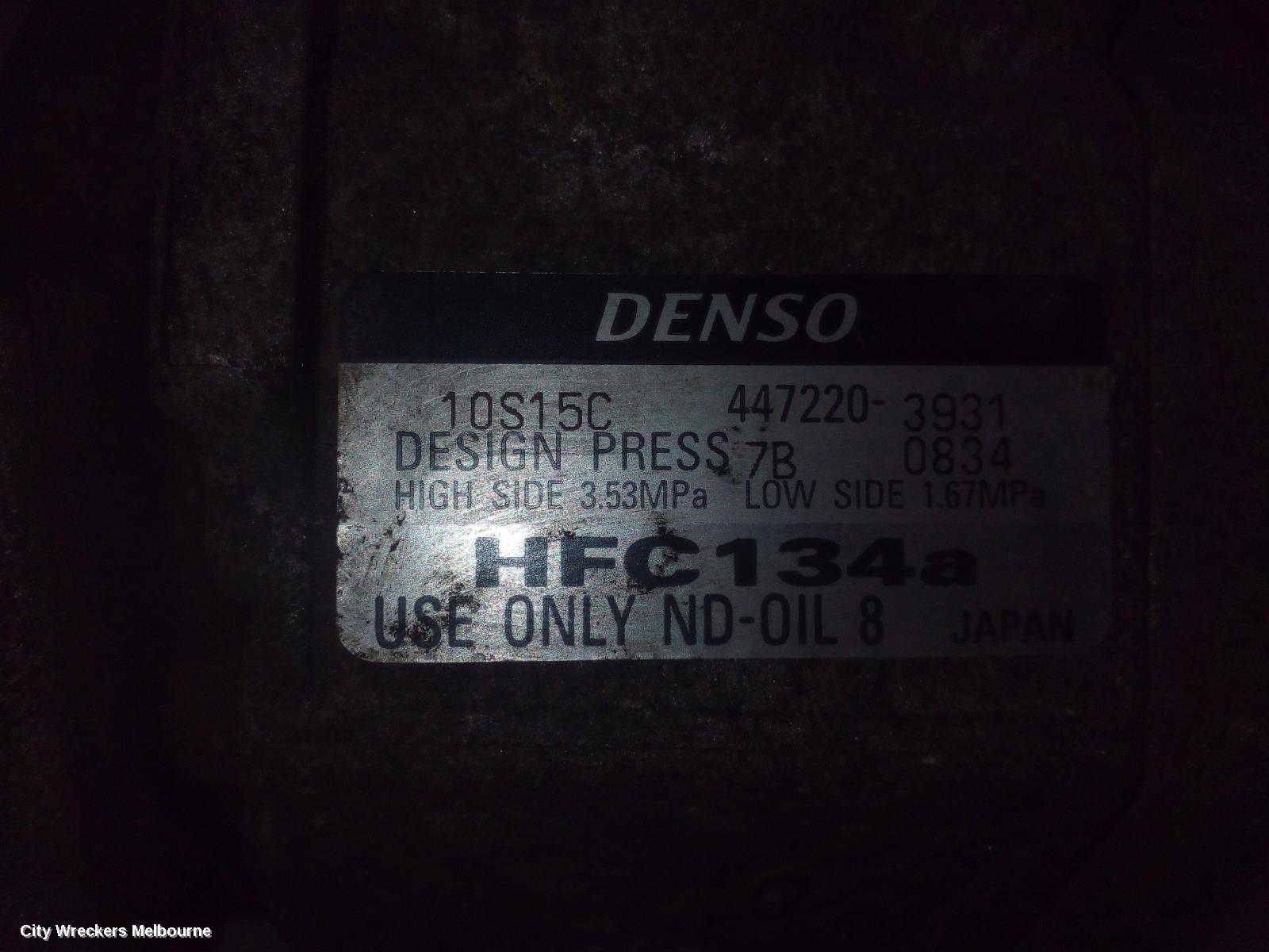 TOYOTA RAV4 A/C COMPRESSOR, ACA2#R, 2.0, 1AZ-FE, PETROL, ND 10S15C, 07/2000 - 10/2003 - Image 2