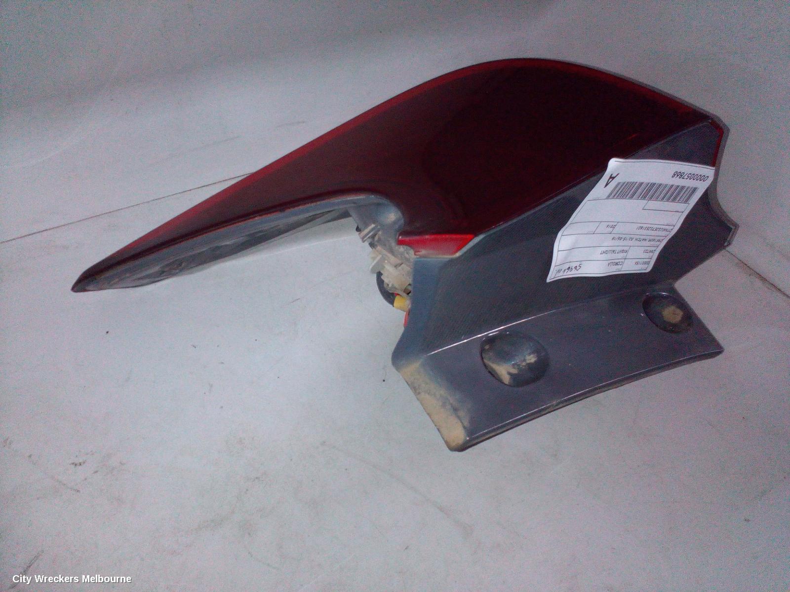 TOYOTA COROLLA RIGHT TAILLIGHT, ZRE182R, HATCH, 03/2015 - 06/2018 - Image 3