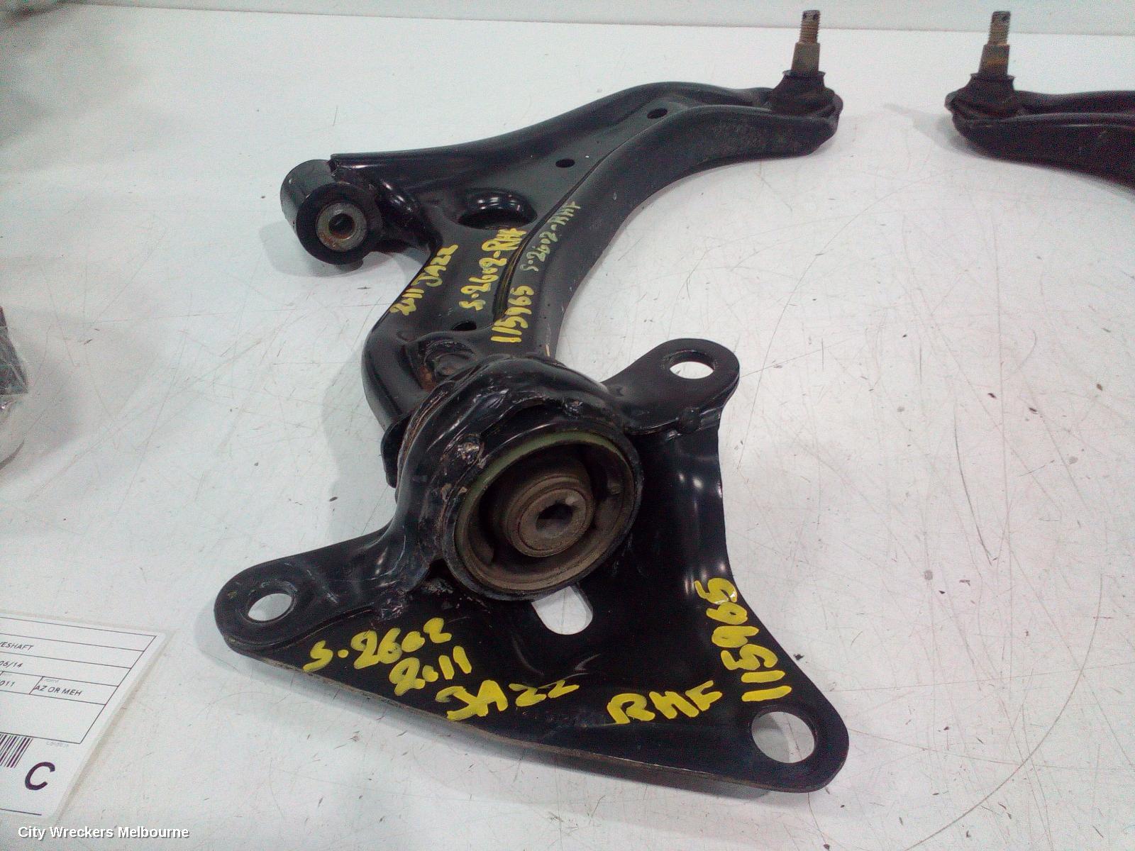 HONDA JAZZ RIGHT FRONT LOWER CONTROL ARM, GE/GP, 08/2008 - 06/2014 - Image 1