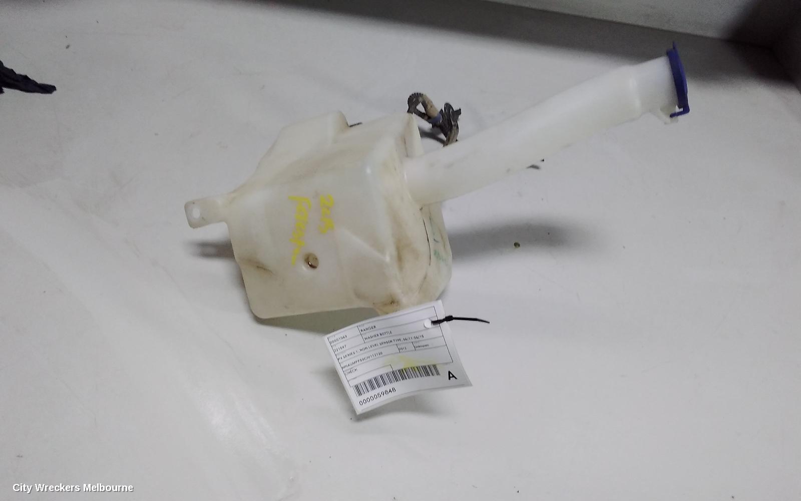 FORD RANGER WASHER BOTTLE, PX SERIES 1, NON LEVEL SENSOR TYPE, 06/2011 - 06/2015 - Image 1