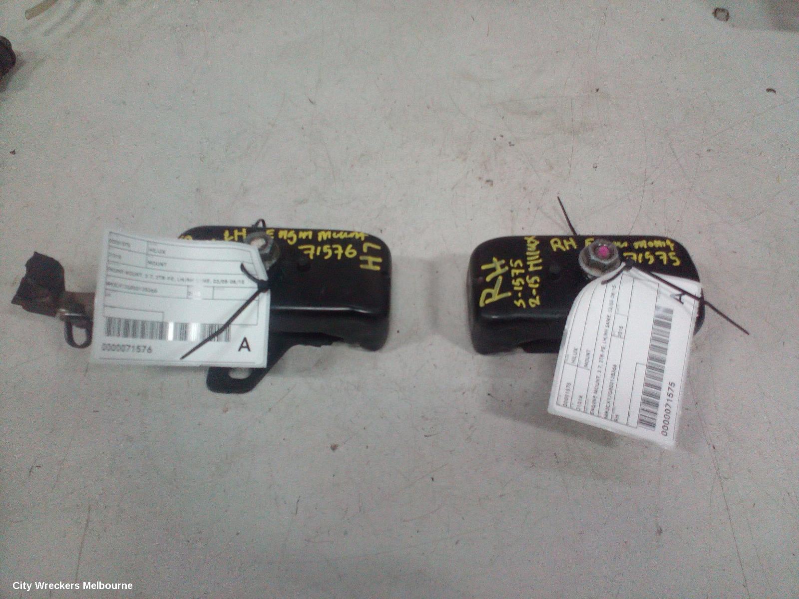 TOYOTA HILUX MOUNT, ENGINE MOUNT, 2.7, 2TR-FE, LH/RH SAME, 03/2005 - 08/2015 - Image 3