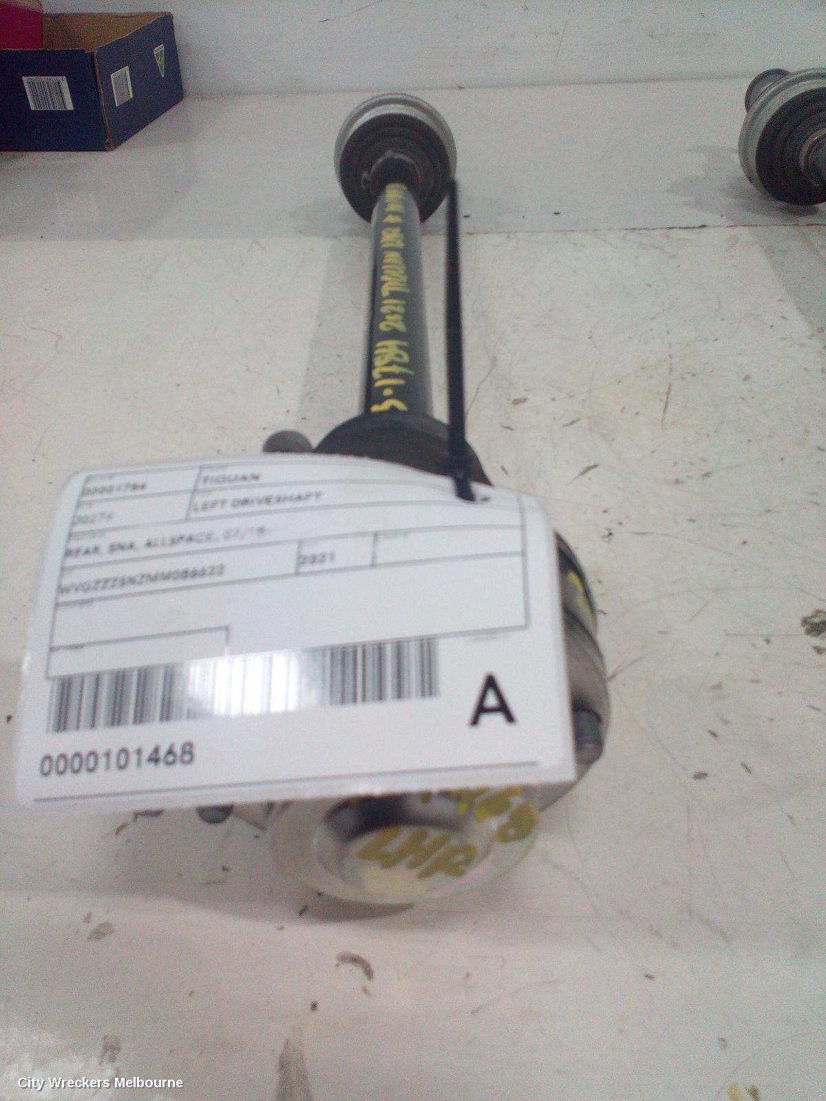 VOLKSWAGEN TIGUAN LEFT DRIVESHAFT, REAR, 5NA, ALLSPACE, 07/2018 ONWARDS - Image 3