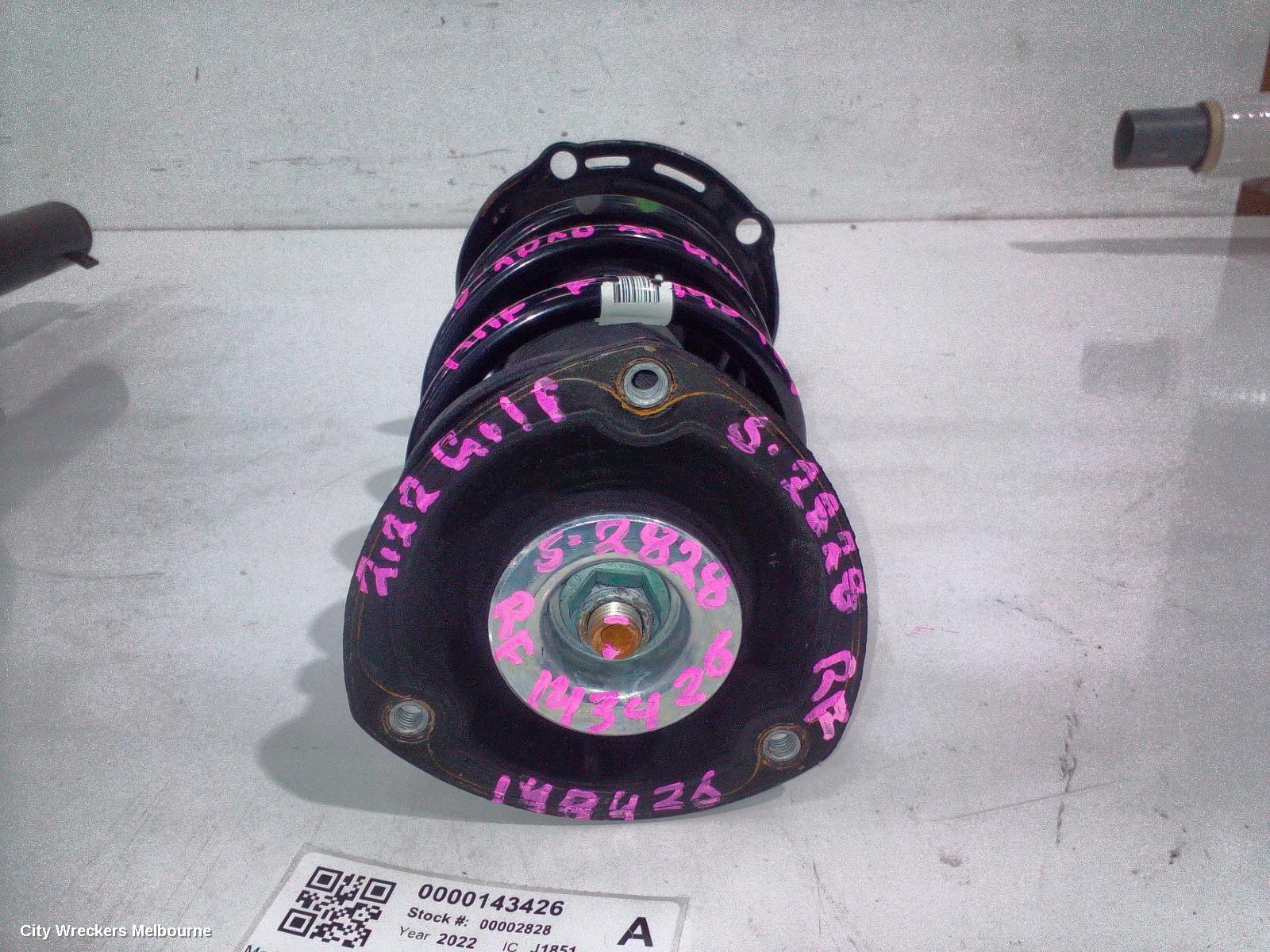 VOLKSWAGEN GOLF RIGHT FRONT STRUT, GEN 8, 1.4, PETROL, STANDARD, 09/2020 ONWARDS - Image 1