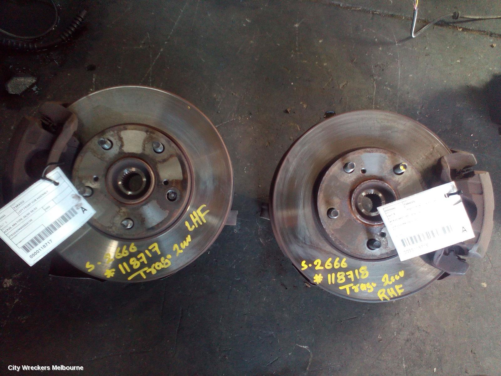 TOYOTA TARAGO LEFT FRONT HUB ASSEMBLY, ACR30, ABS TYPE, 06/2000 - 06/2003 - Image 3
