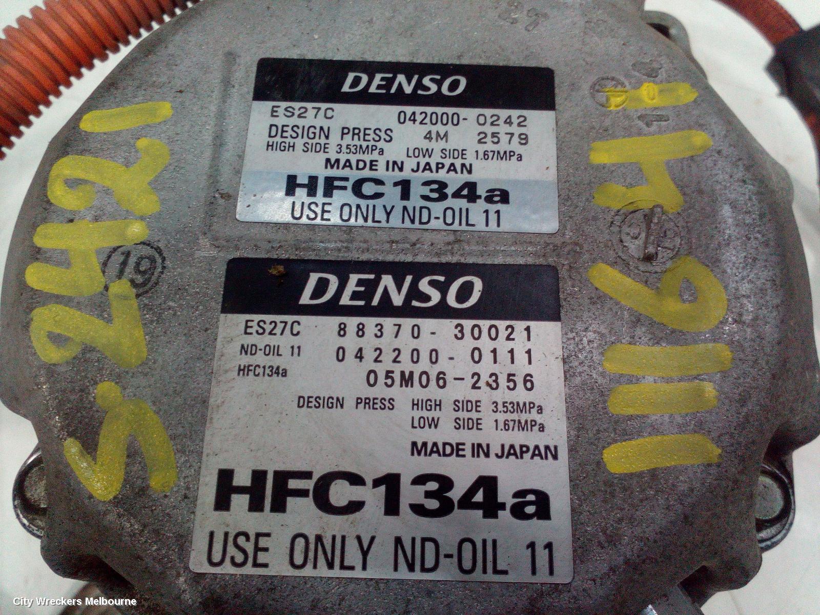 TOYOTA CAMRY A/C COMPRESSOR, AHV40, HYBRID, 12/2009 - 11/2011 - Image 3