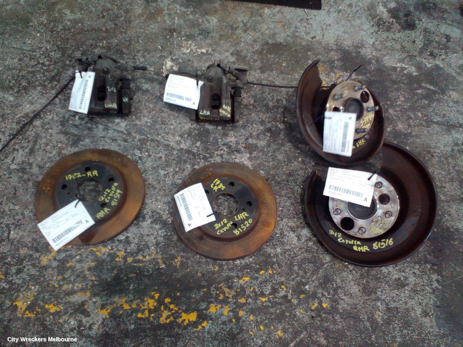 TOYOTA COROLLA LEFT REAR HUB ASSEMBLY, ZRE152/20153R, ABS TYPE, 03/2007 - 10/2013 - Image 3