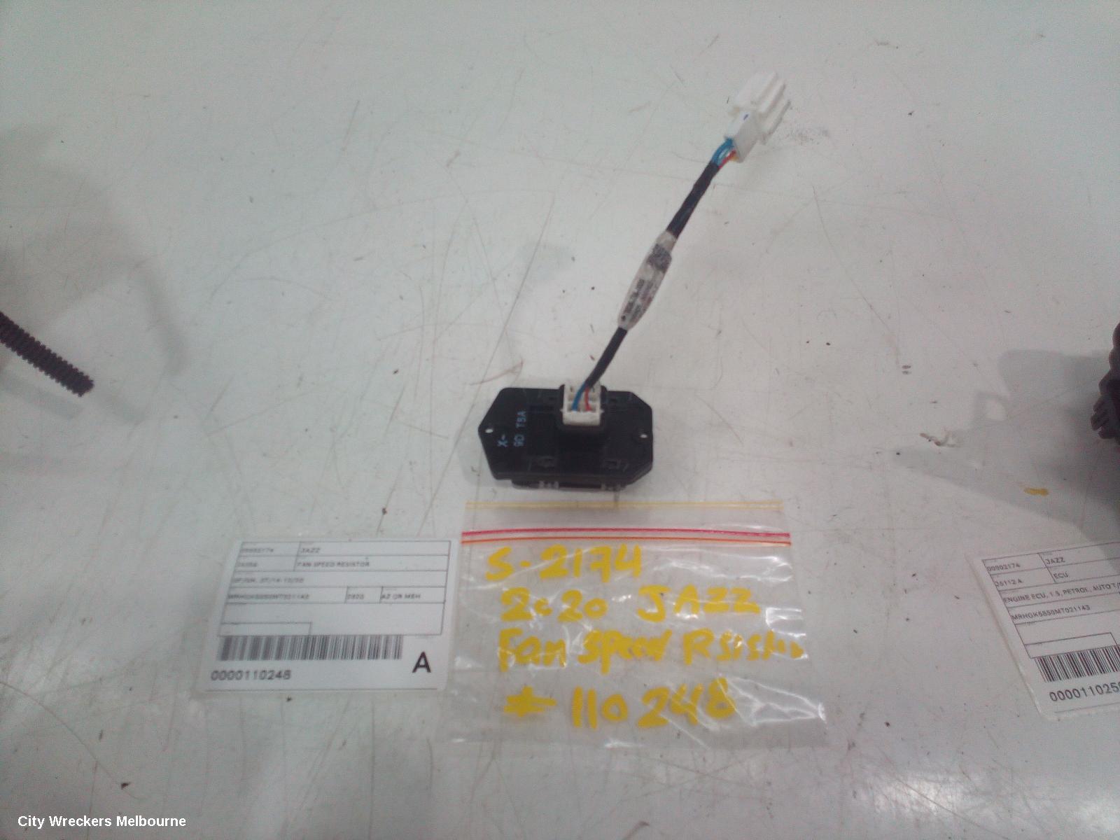 HONDA JAZZ FAN SPEED RESISTOR, GF/GK, 07/2014 - 12/2020 - Image 1