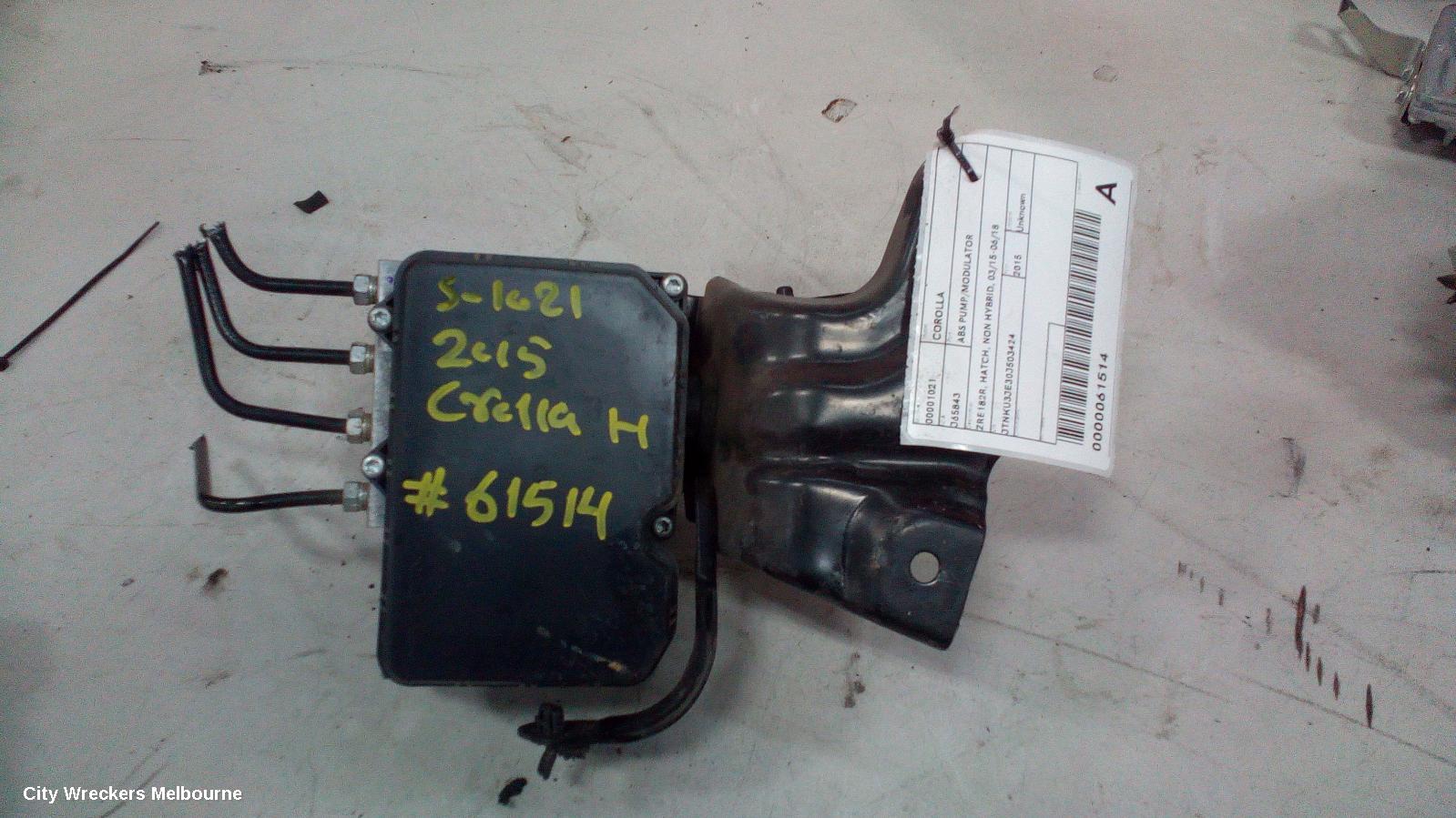 TOYOTA COROLLA ABS PUMP/MODULATOR, ZRE182R, HATCH, NON HYBRID, 03/2015 - 06/2018 - Image 3