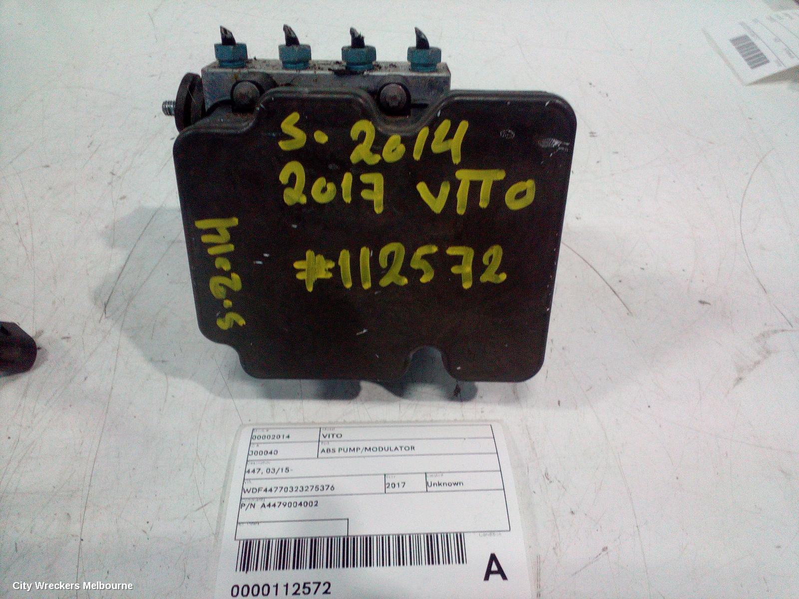 MERCEDES VITO ABS PUMP/MODULATOR, 447, 03/2015 ONWARDS - Image 1