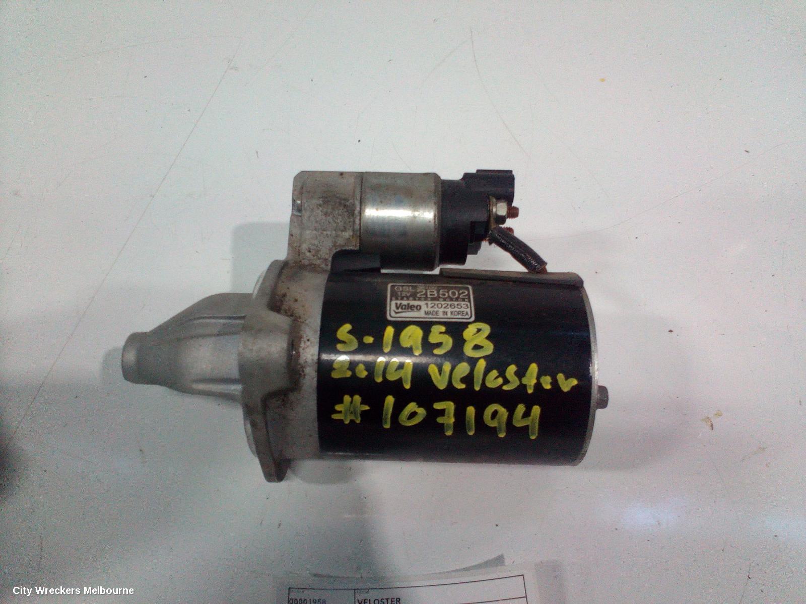 HYUNDAI VELOSTER STARTER, 1.6, G4FJ, TURBO, AUTO/MANUAL T/M, 07/2012 - 02/2018 - Image 2