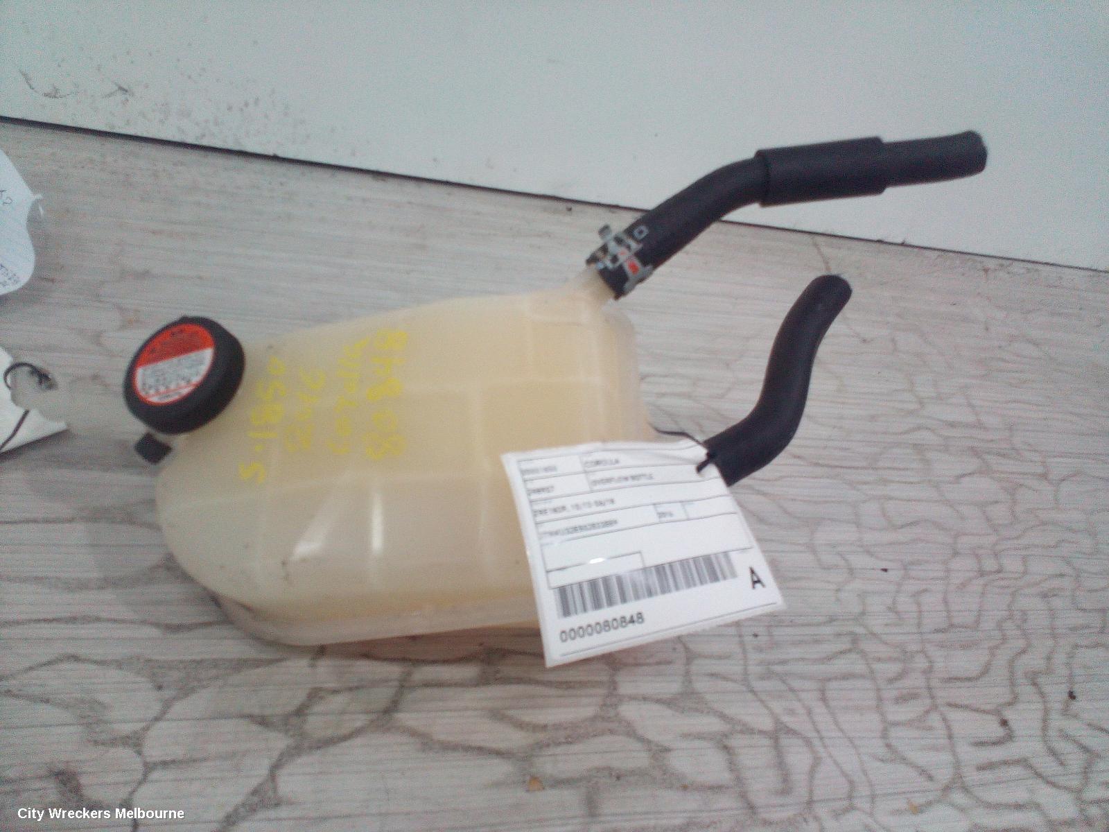 TOYOTA COROLLA OVERFLOW BOTTLE, ZRE182R, 10/2012 - 06/2018 - Image 1