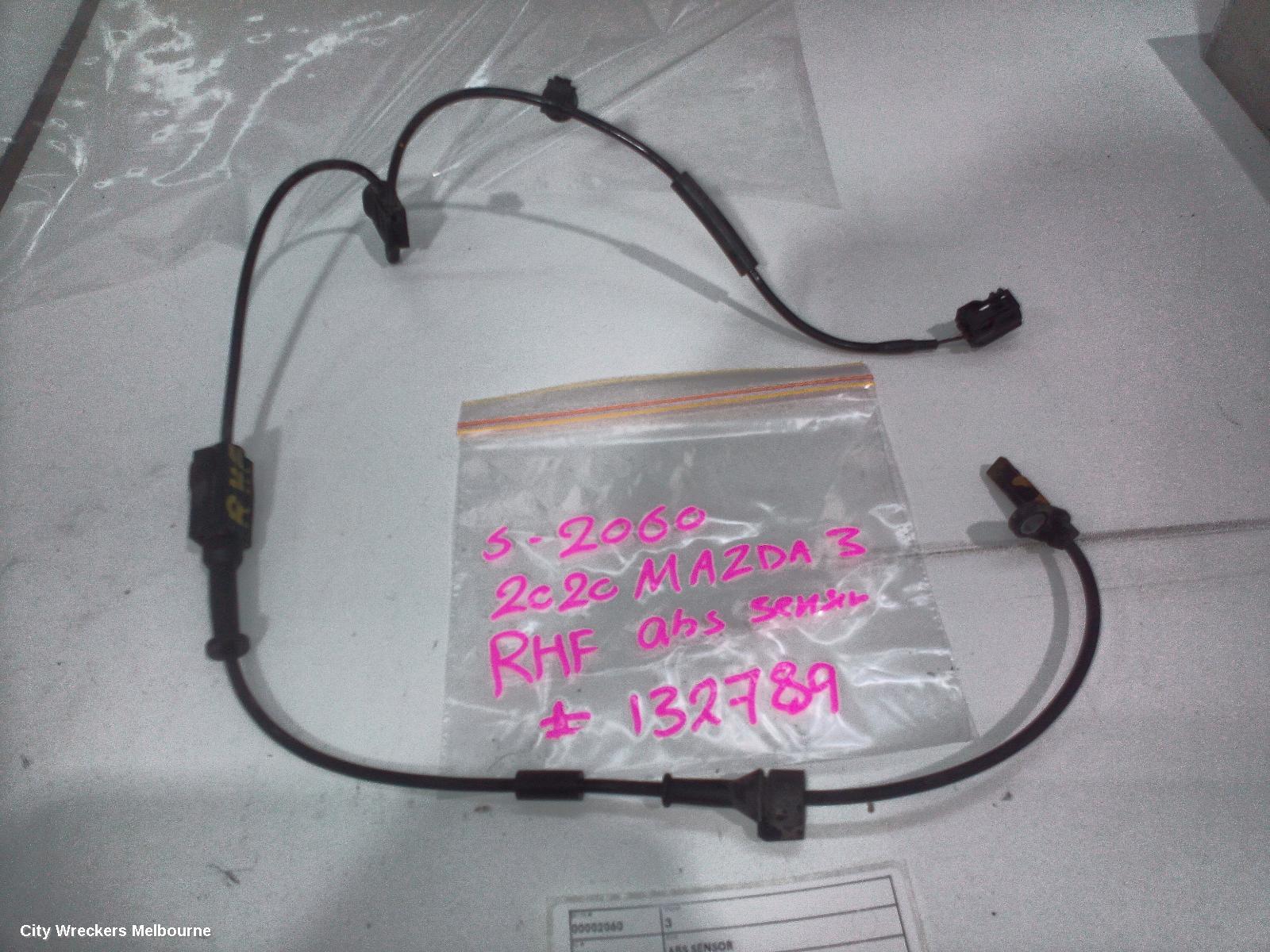 MAZDA 3 ABS SENSOR, RH FRONT, BP, 03/2019 ONWARDS - Image 2
