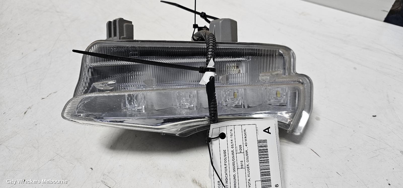 TOYOTA KLUGER RIGHT INDICATOR/FOG/SIDE, BUMPER FOGLAMP SURROUND, GSU50/GSU55, 03/2014 - 10/2016 - Image 1