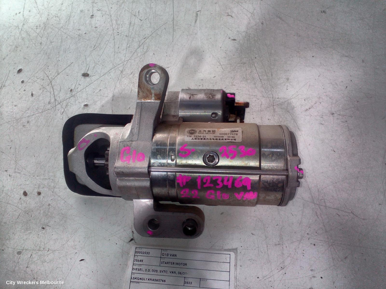 LDV G10 STARTER, DIESEL, 2.0, D20, SV7C, VAN, 06/2021 ONWARDS - Image 3