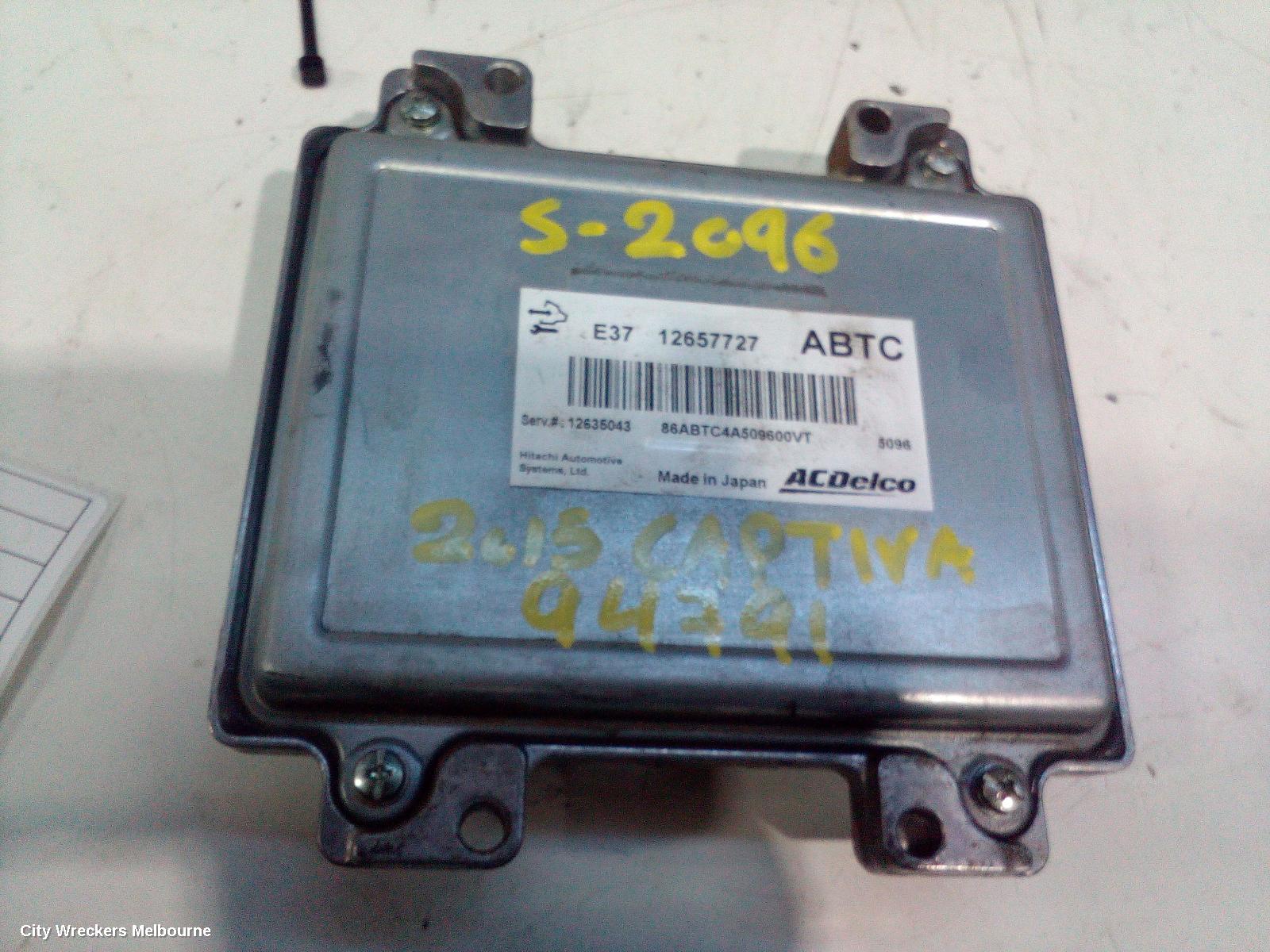 HOLDEN CAPTIVA ECU, ENGINE ECU, 2.4, PETROL, AUTO T/M, P/N 12635043, ECU ONLY, CG, 01/2011 - 06/2018 - Image 2