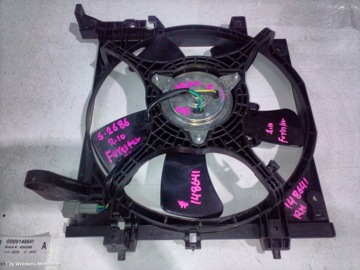 SUBARU FORESTER FAN, A/C FAN (RH - DRIVERS SIDE), 2.5, EJ25, 2 PIN PLUG TYPE (5 BLADE), 02/2008 - 12/2012 - Image 2