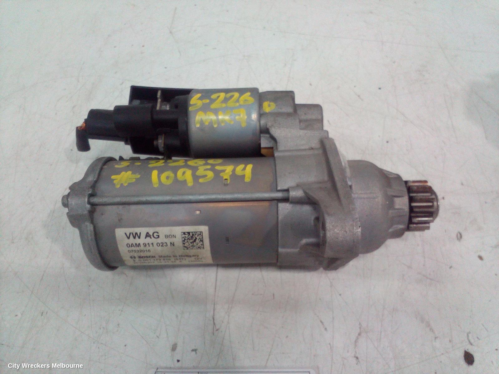 VOLKSWAGEN GOLF STARTER, PETROL, 1.4, AUTO T/M, BOSCH, GEN 7, 12/2012 - 08/2020 - Image 3