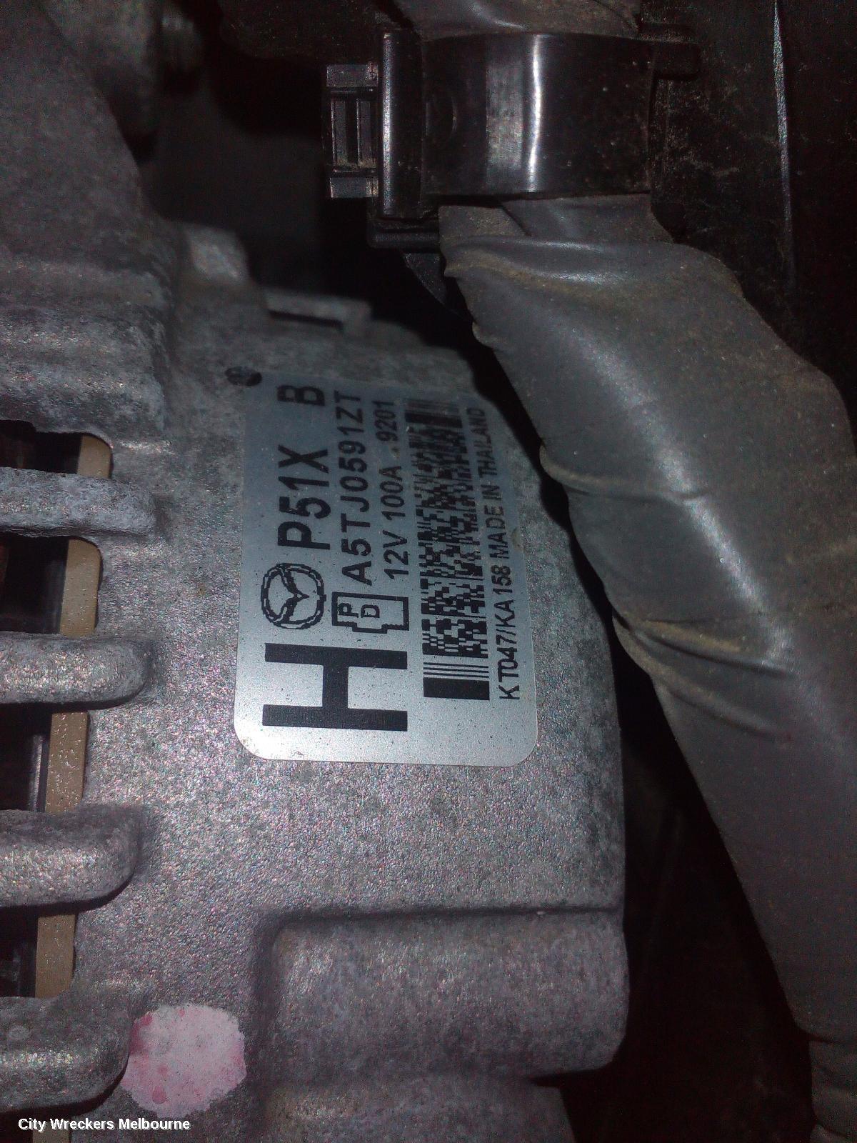MAZDA 2 ALTERNATOR, PETROL, 1.5, SKYACTIV-G, 100AMP, DJ/DL, 09/2014 - 10/2019 - Image 1