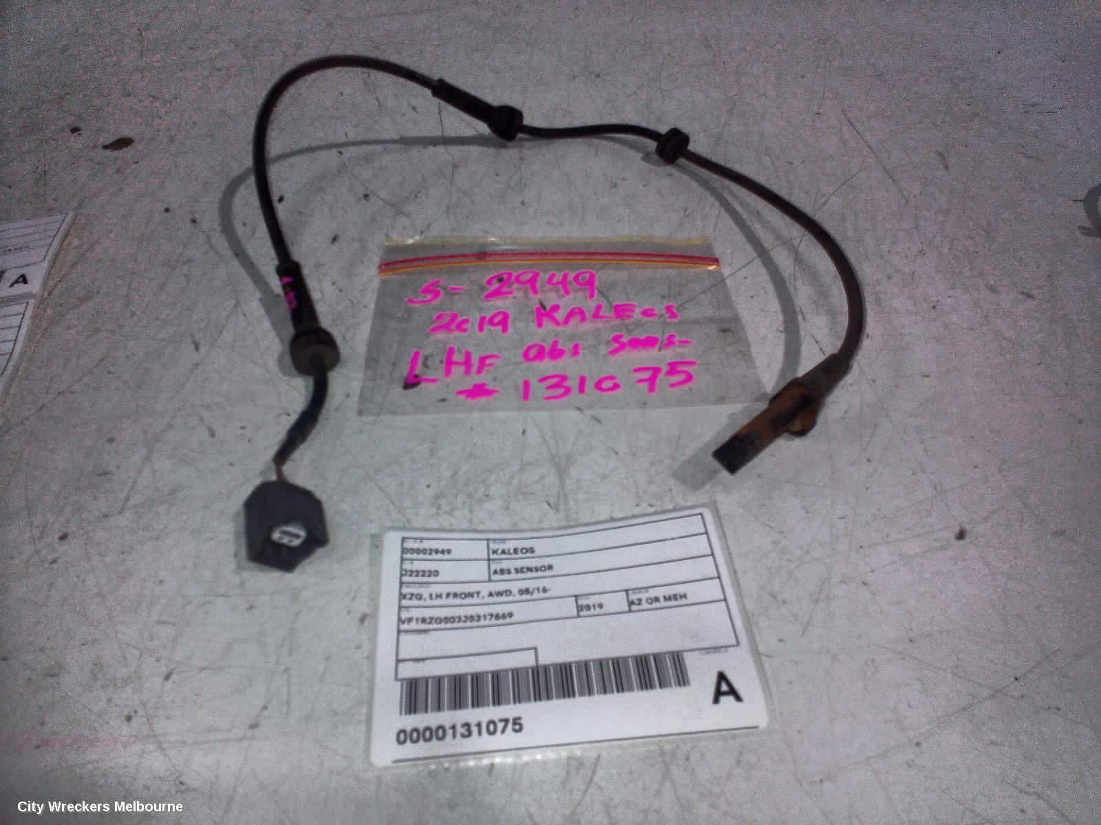 RENAULT KALEOS ABS SENSOR, XZG, LH FRONT, AWD, 05/2016 ONWARDS - Image 2
