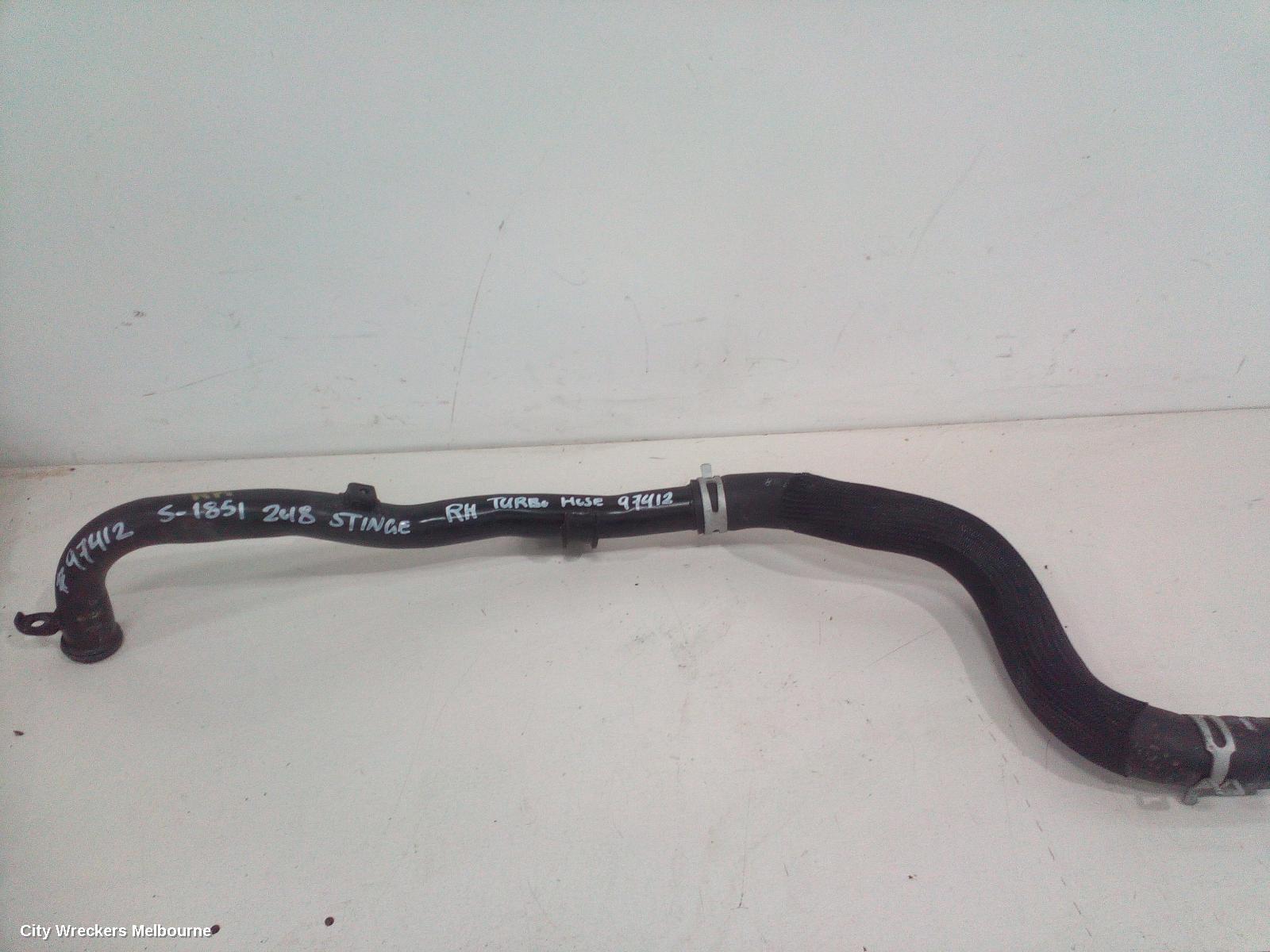 KIA STINGER, CK, 06/2017 - 04/2023, RH TURBO HOSE: 97412 - Image 2