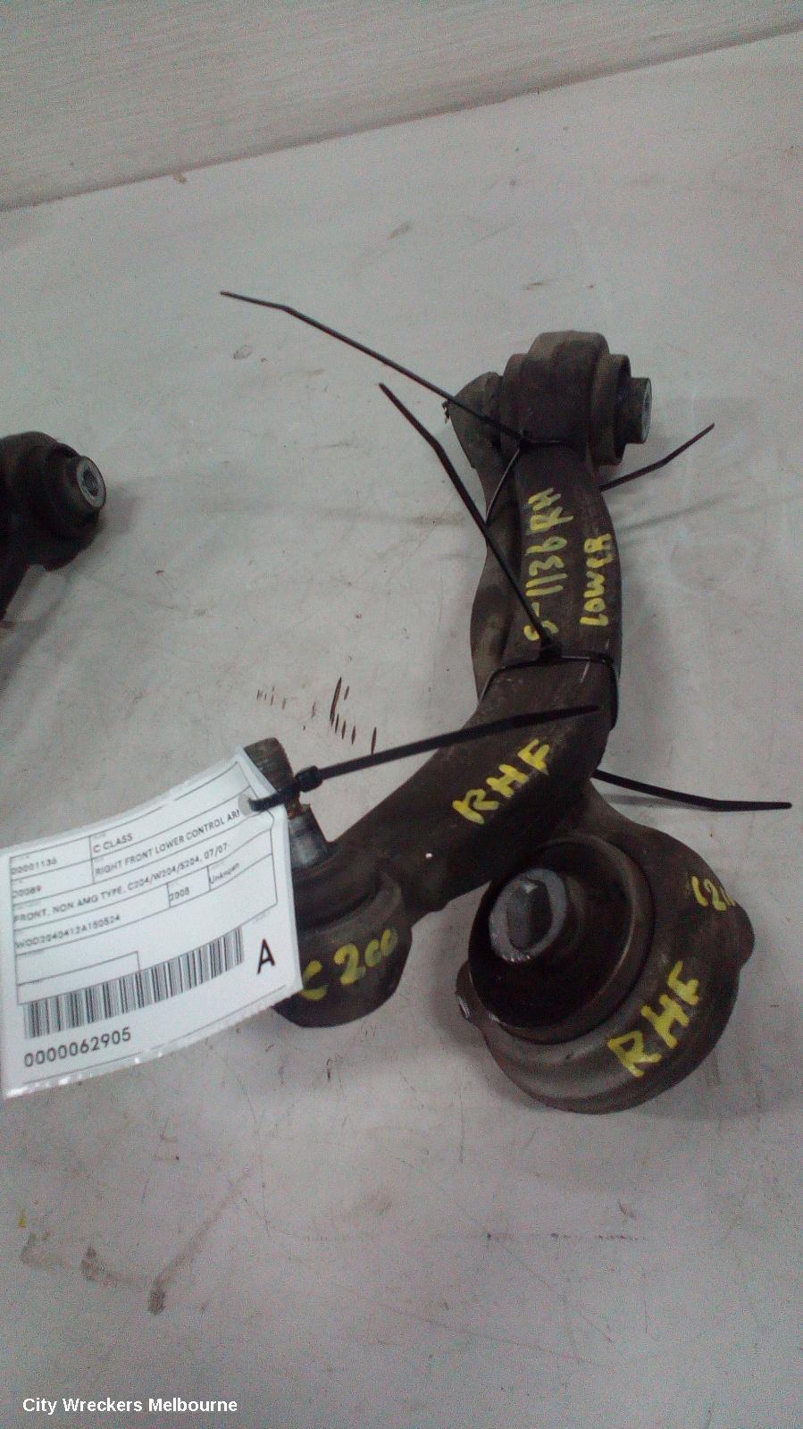 MERCEDES C CLASS RIGHT FRONT LOWER CONTROL ARM, FRONT, NON AMG TYPE, C204/W204/S204, 07/2007 ONWARDS - Image 1