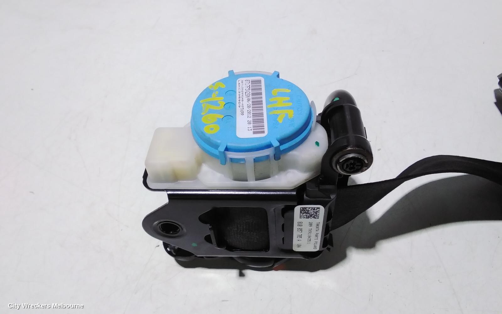 AUDI Q3 SEATBELT/STALK, LH FRONT, SEAT BELT ONLY, 8U, 03/2012 - 12/2018 - Image 3