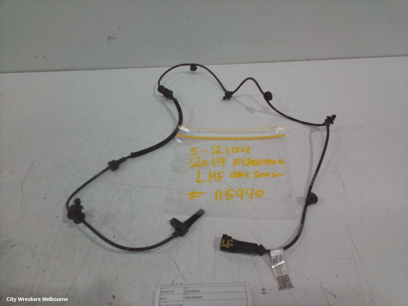 HOLDEN EQUINOX ABS SENSOR, EQ, LH FRONT, 09/2017 - 12/2020 - Image 1