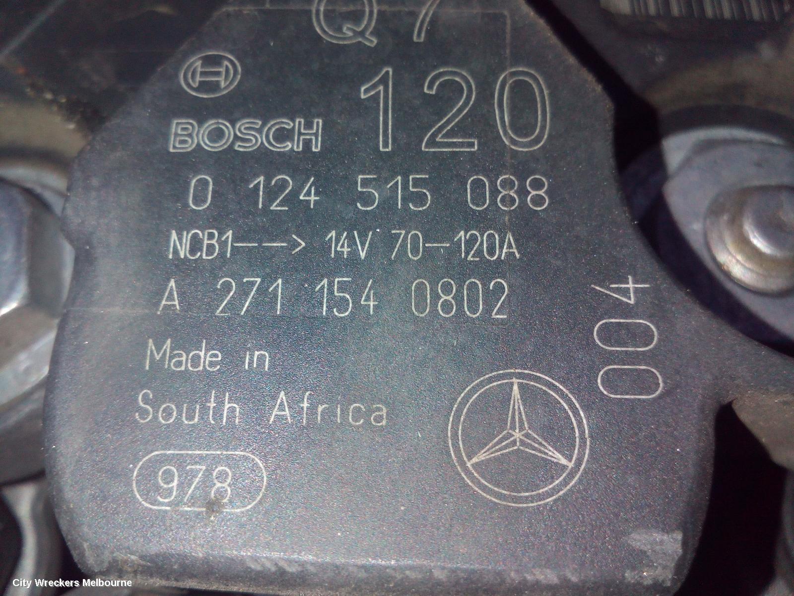 MERCEDES CLC CLASS ALTERNATOR, 1.8, BOSCH, CL203, 08/2008 - 03/2011 - Image 3