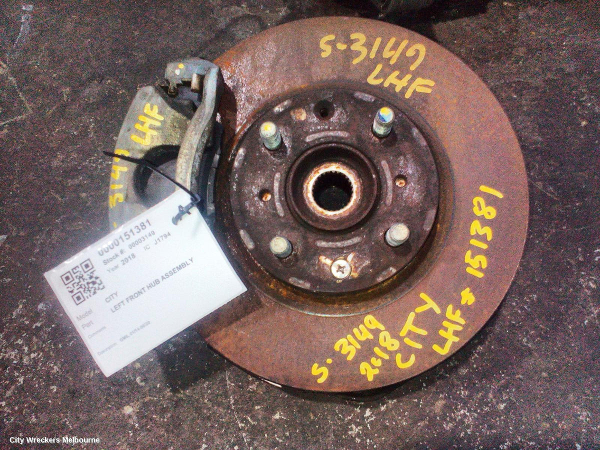 HONDA CITY LEFT FRONT HUB ASSEMBLY, GM6, 01/2014 - 09/2020 - Image 1