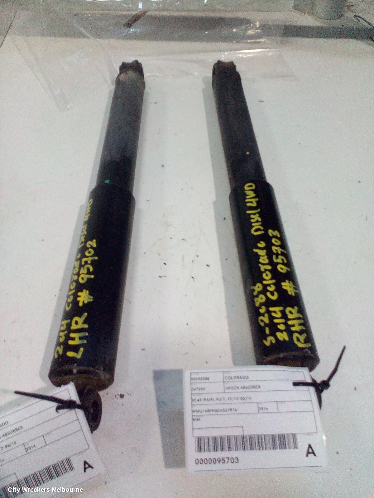 HOLDEN COLORADO SHOCK ABSORBER, REAR (PAIR), RG 7, 12/2012 - 06/2016 - Image 3