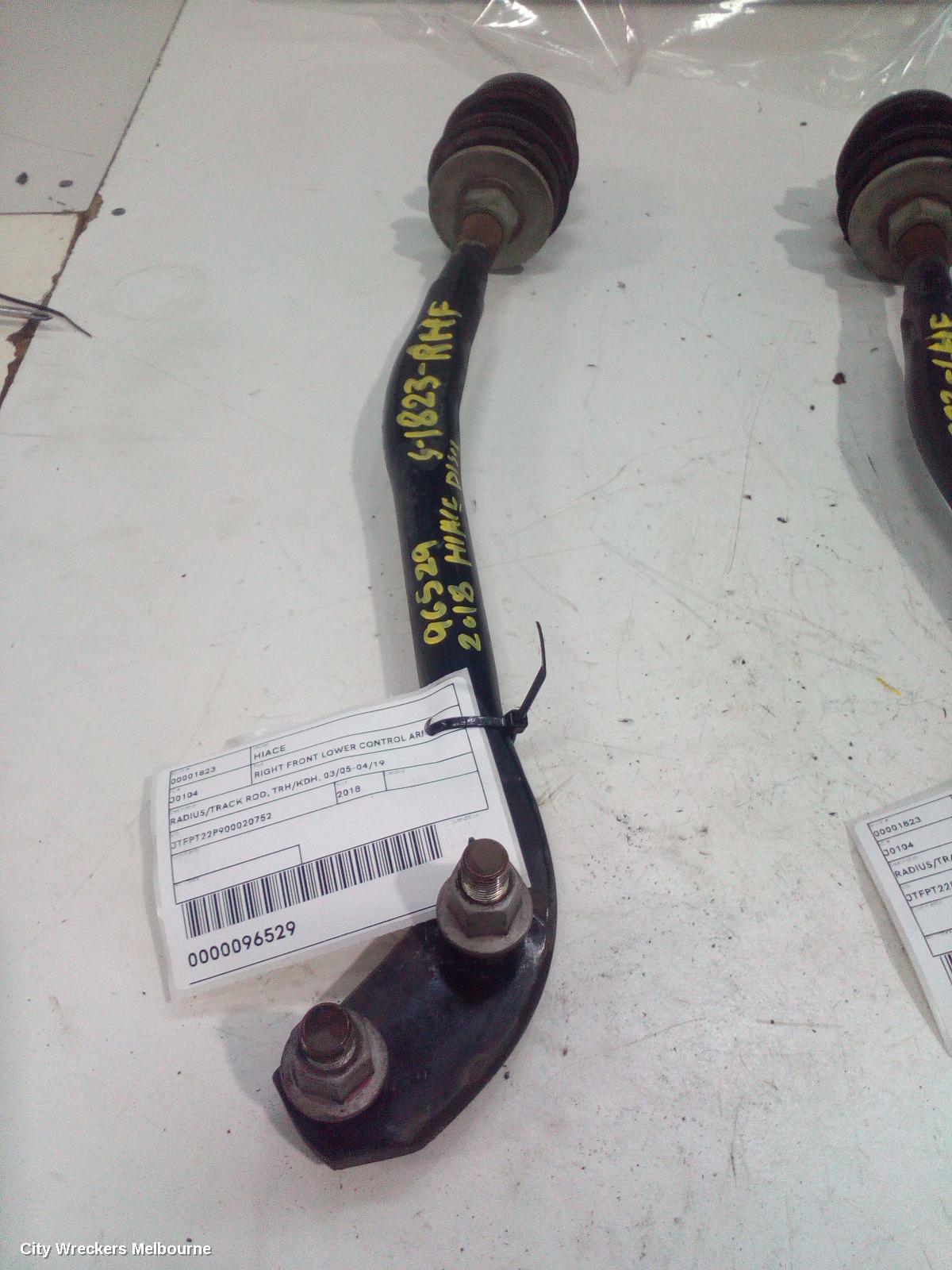 TOYOTA HIACE RIGHT FRONT LOWER CONTROL ARM, RADIUS/TRACK ROD, TRH/KDH, 03/2005 - 04/2019 - Image 2