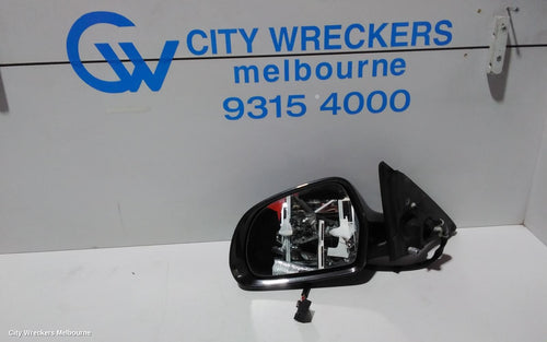 AUDI A4 LEFT DOOR MIRROR, B8 8K, A4, MANUAL FOLD, NO LANE CHANGE ASSIST TYPE, 1 PLUG (6 WIRE), 02/2008 - 05/2009 - Image 1