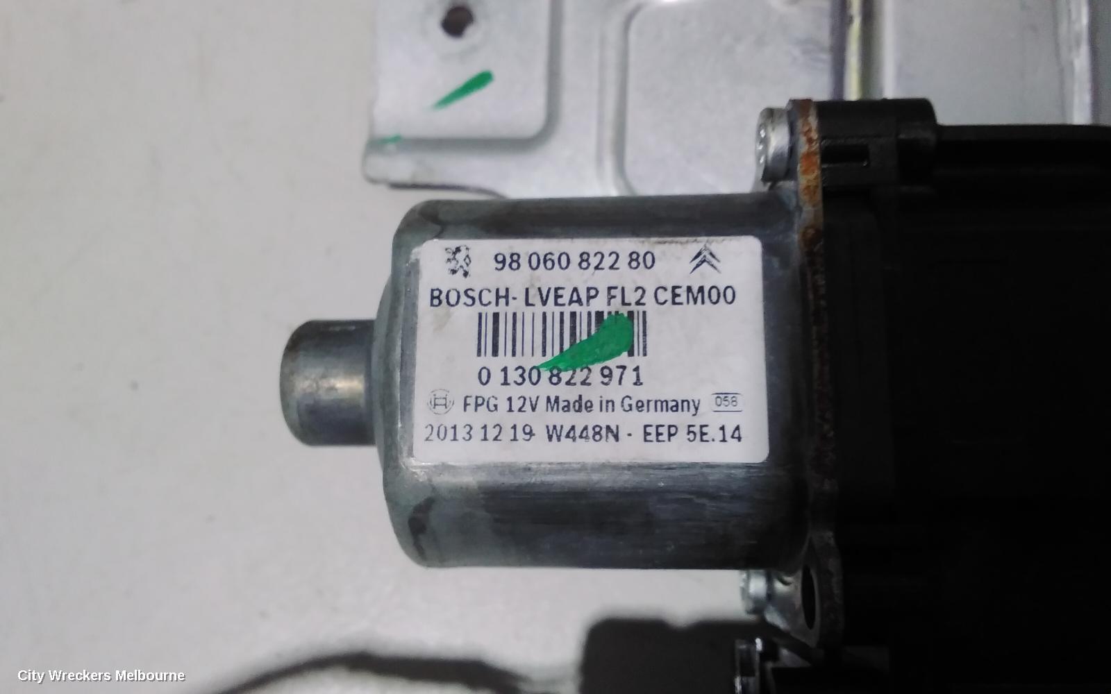 PEUGEOT 2008 LEFT REAR WND REG/MOTOR, A94, 10/2013 - 12/2018 - Image 3